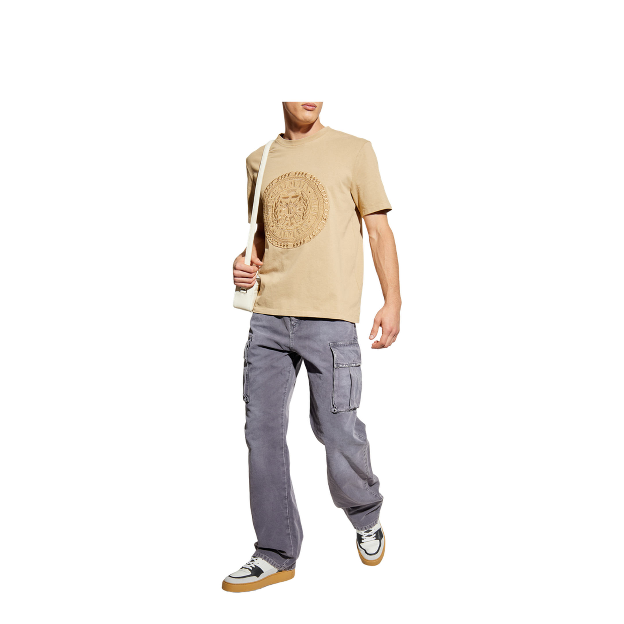 Embroidered Médaille T-shirt Beige