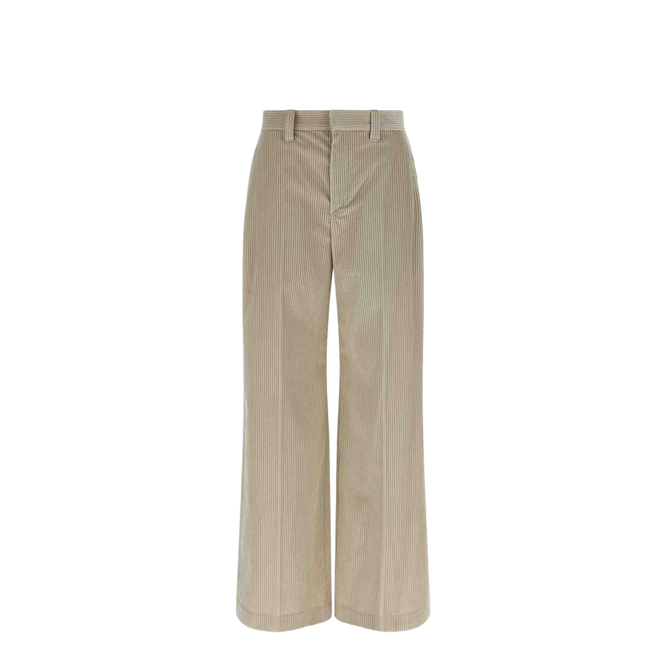 Fluid Corduroy Sartorial Track Trousers with Jewellery