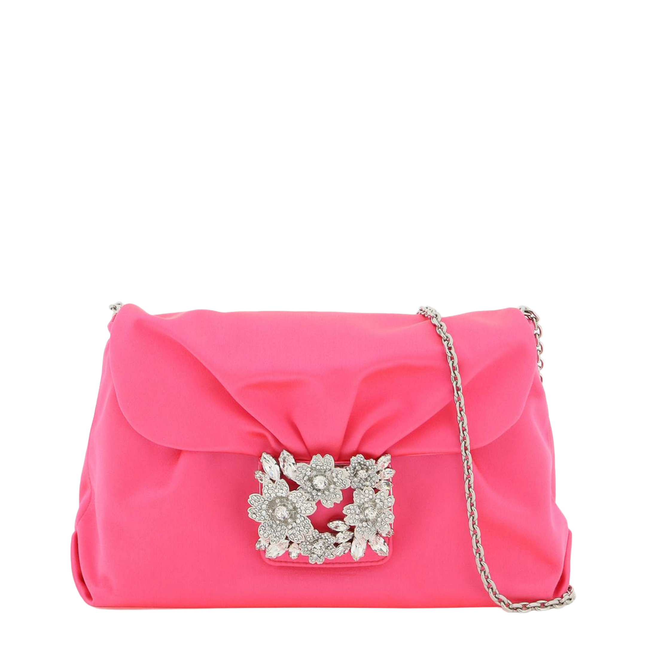 Crystal Buckle Clutch Bag