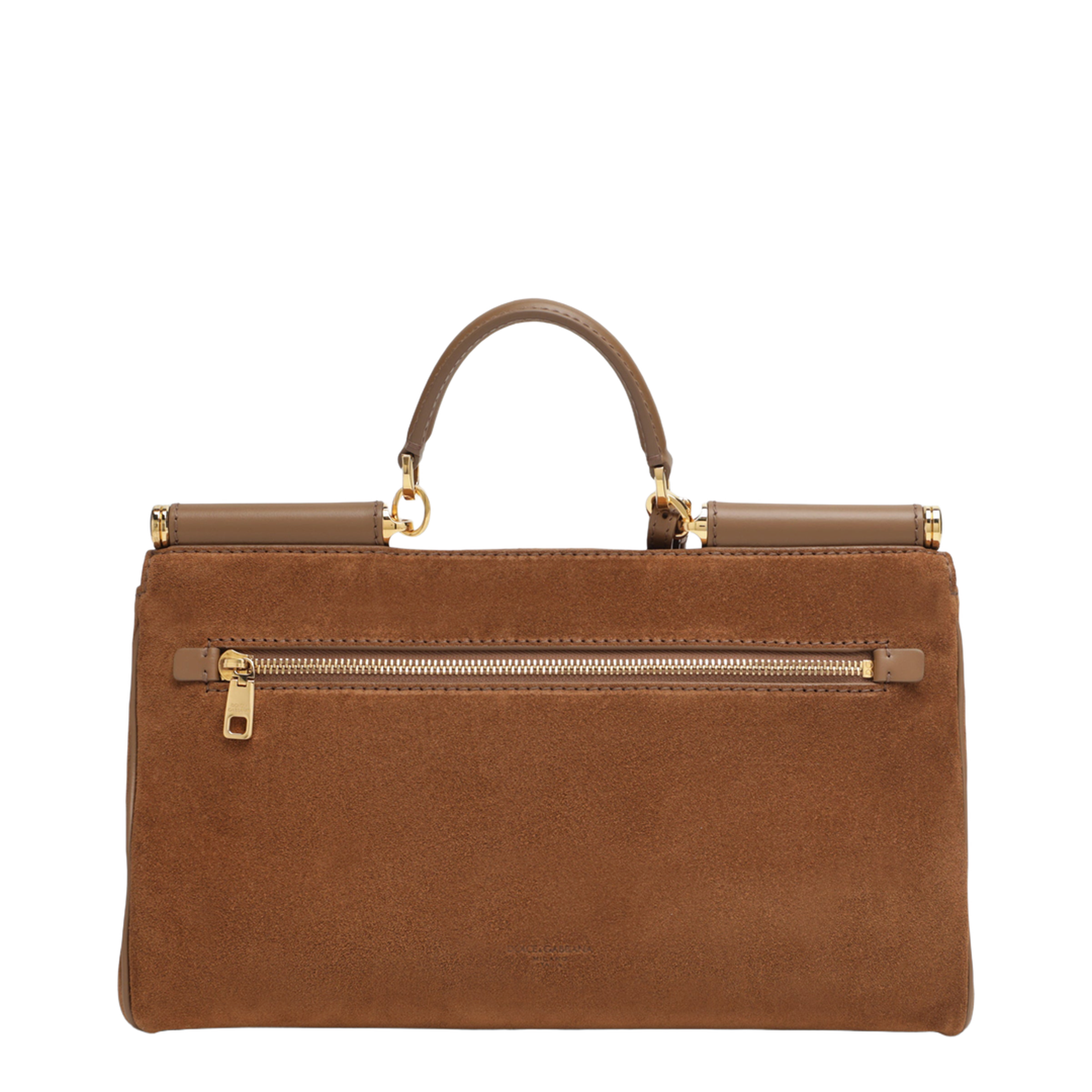 MAYFEYR - Dolce & Gabbana - Medium Sicily Bag In Camel Suede Leather - BB7782BO9038Y121