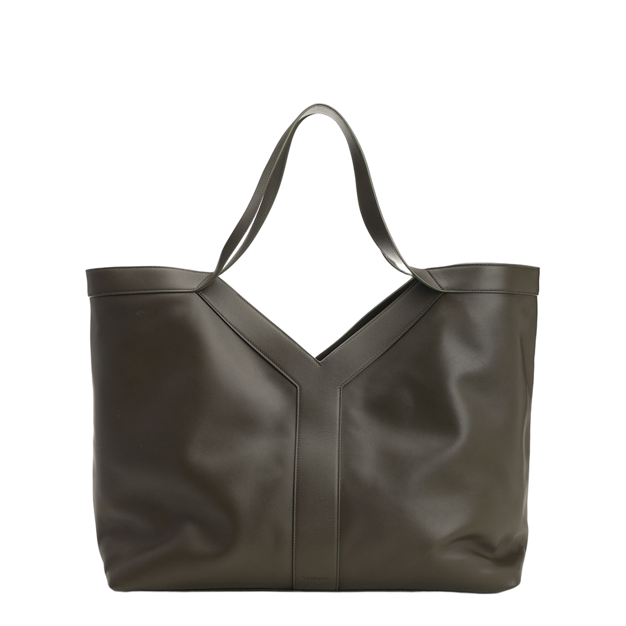 Large Tote in Smooth Leather