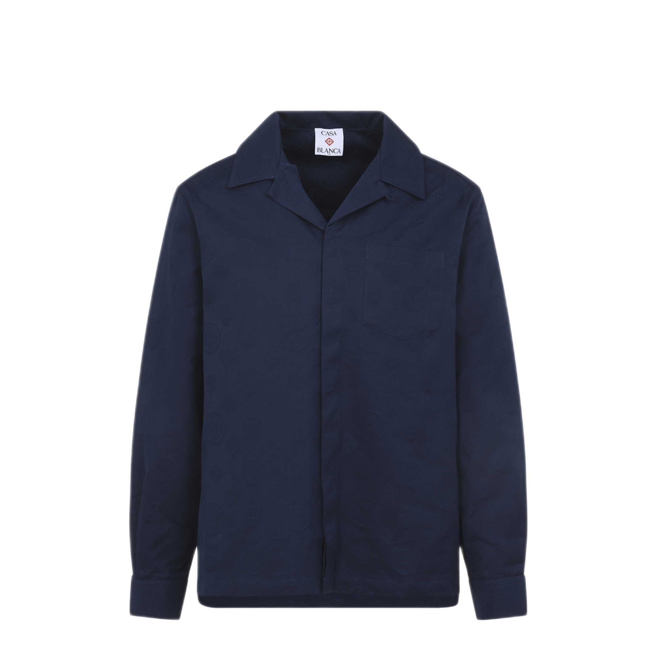 MAYFEYR - Casablanca - Monogram Long Sleeves Shirt - MSP26SH22901BLUE