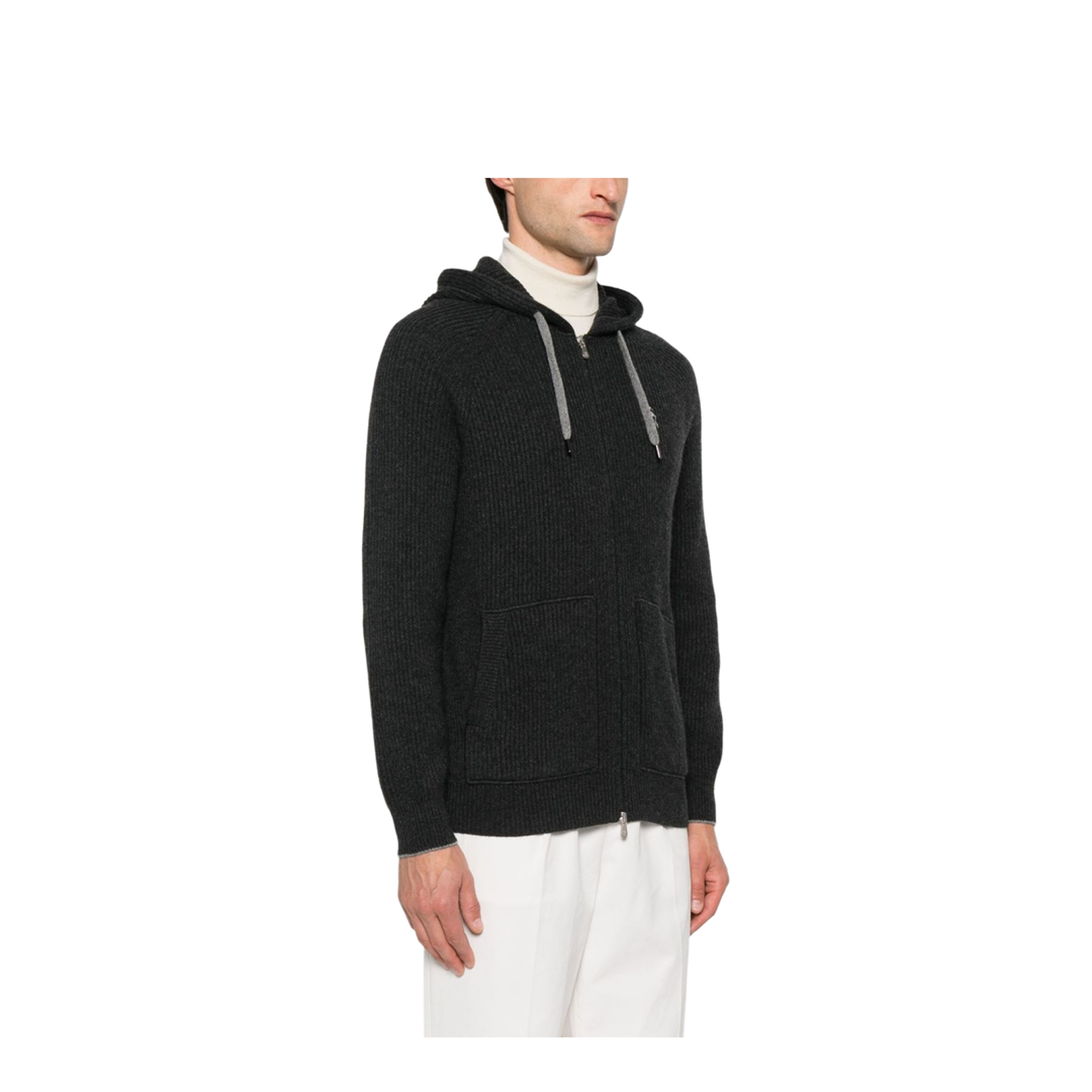 Cashmere Zipped Hoodie
