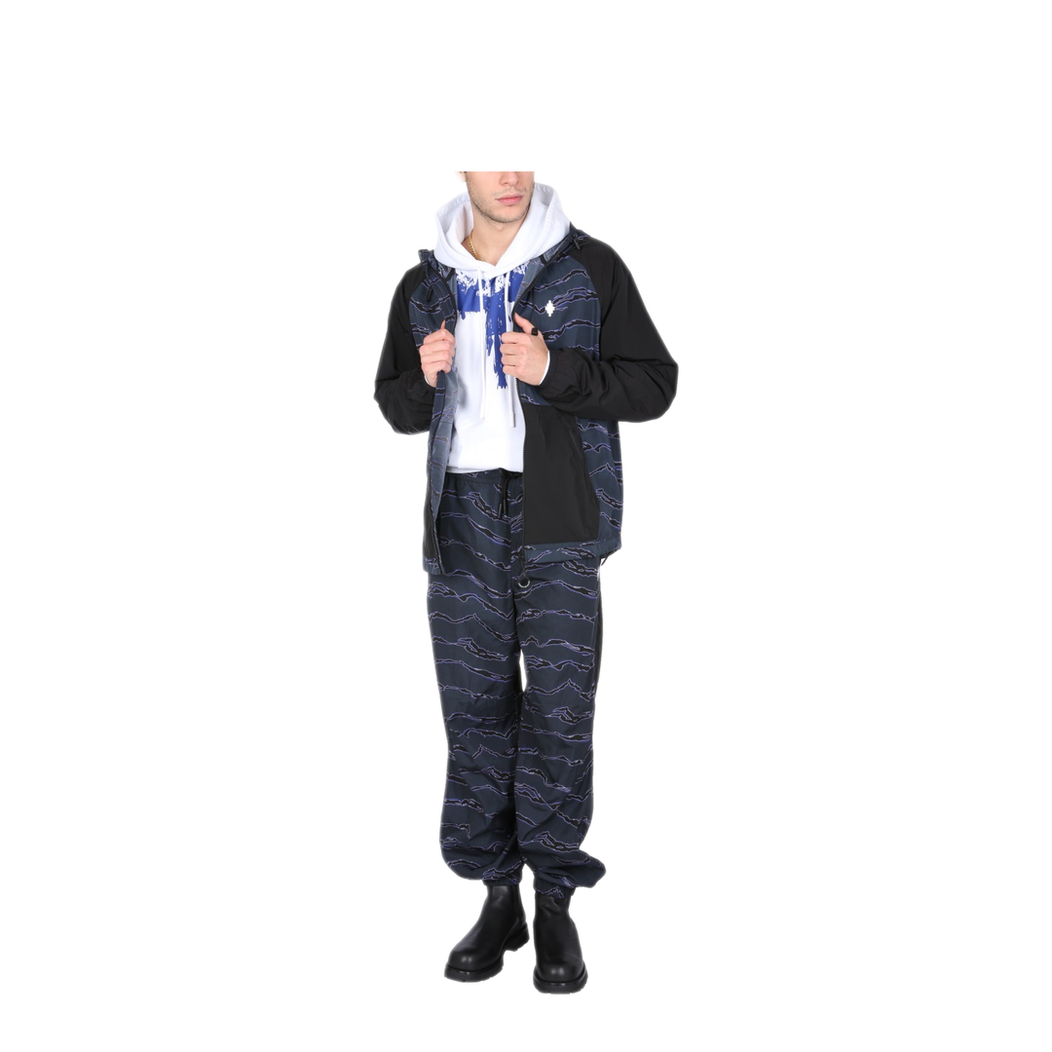 MAYFEYR - MARCELO BURLON COUNTY OF MILAN - Jogging Pants With Camou Print - CMCA172F21FAB0014945