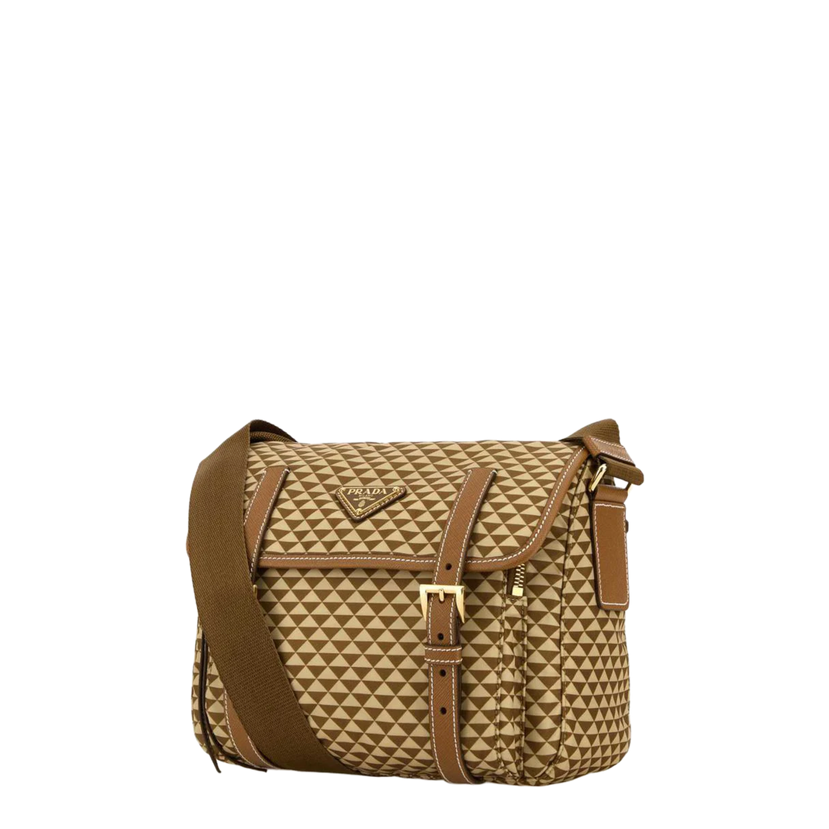 Printed Re-Nylon Crossbody Bag