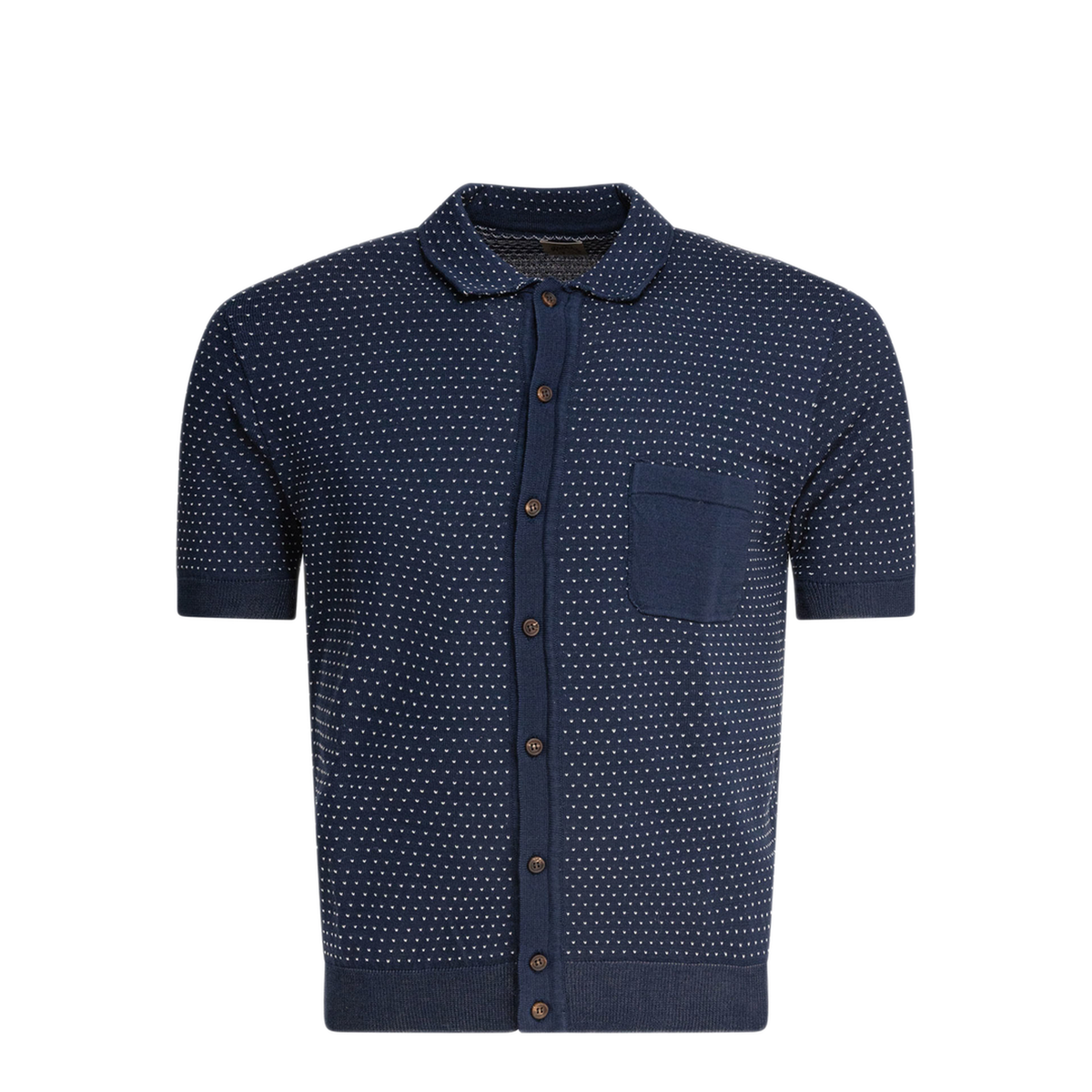 MAYFEYR - Rakkì - Textured Knit Polo Shirt - JUNEAUBLEUPANNA