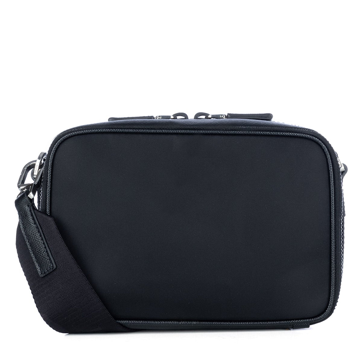 Leather and Nylon Crossbody Bags - Black