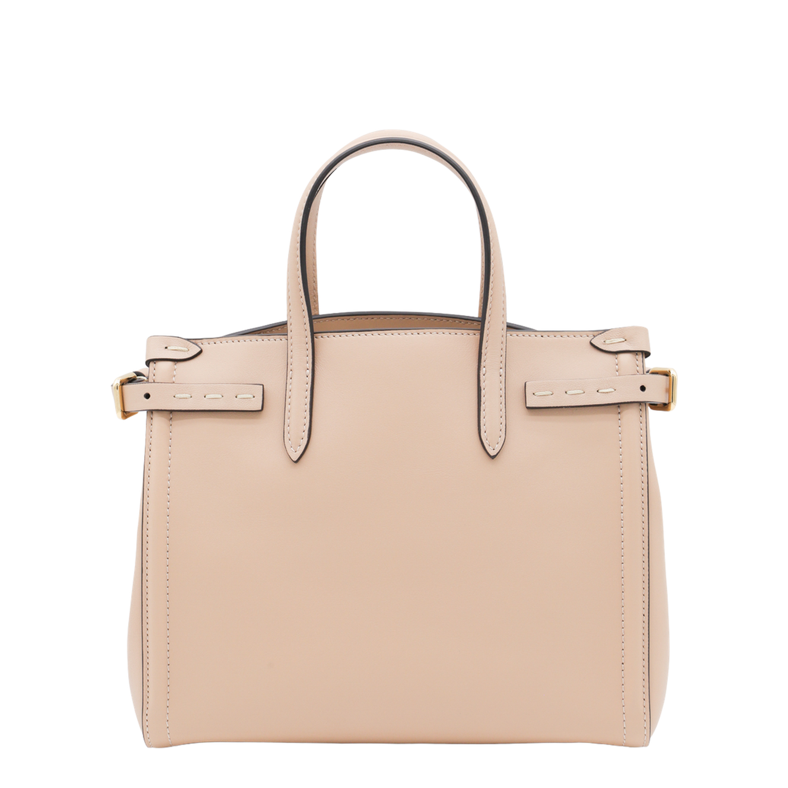 Pink Leather Small Antibes Tote