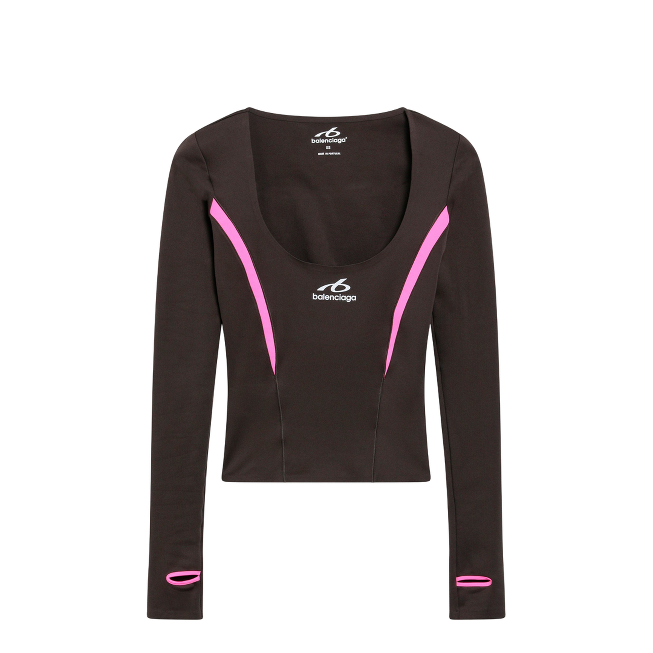 MAYFEYR - Balenciaga - Techwear Top In Khaki Neon Pink Technical Fabric - A002EMTUVN72866