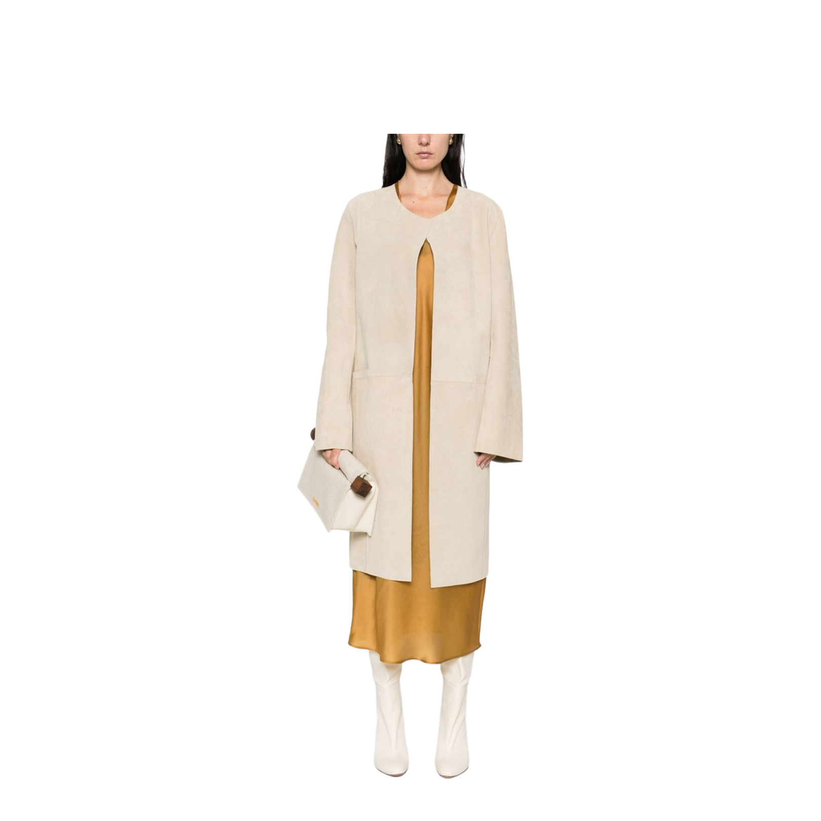 Suede Leather Coat