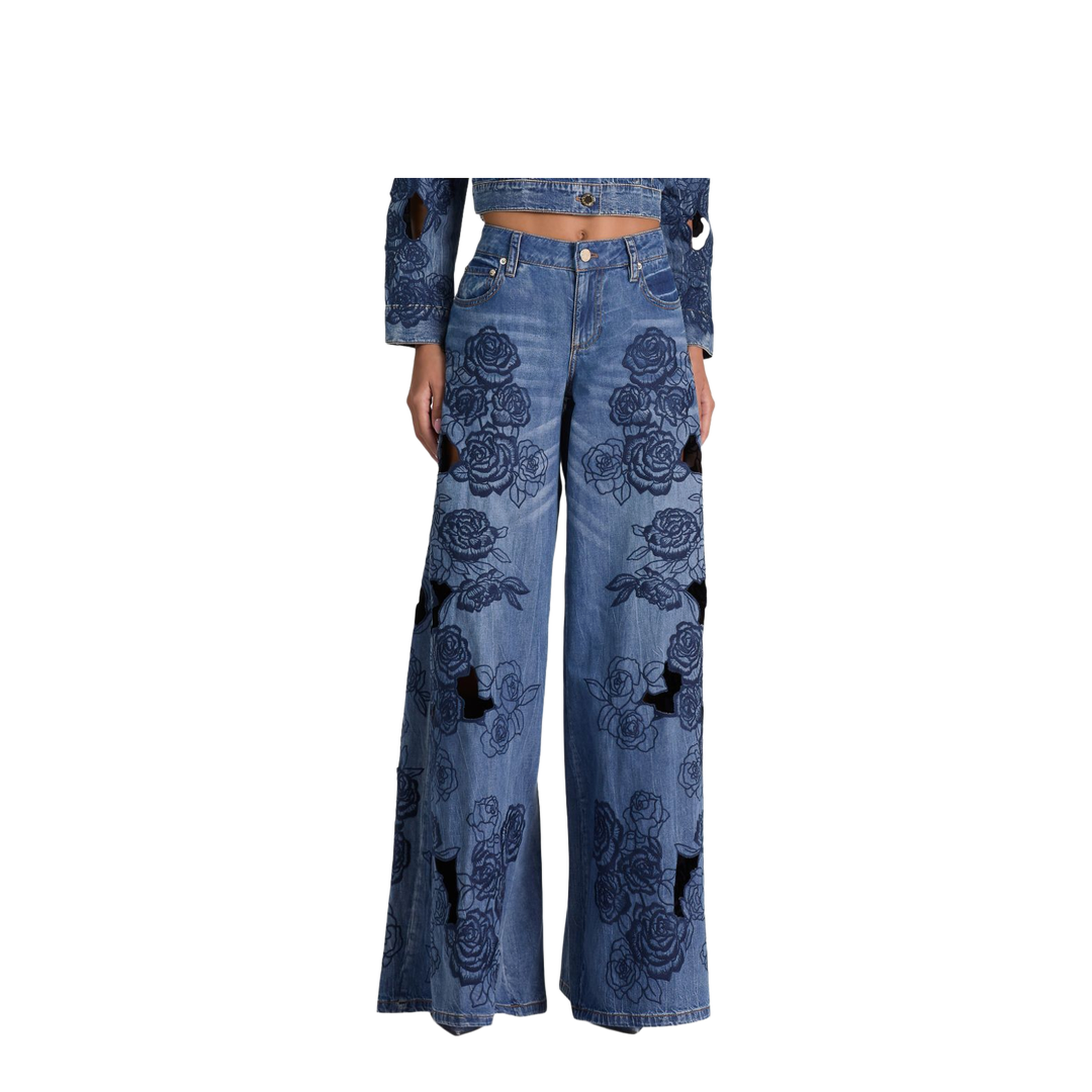 MAYFEYR - Alice + Olivia - Jeans Navy - CD606D06137E437