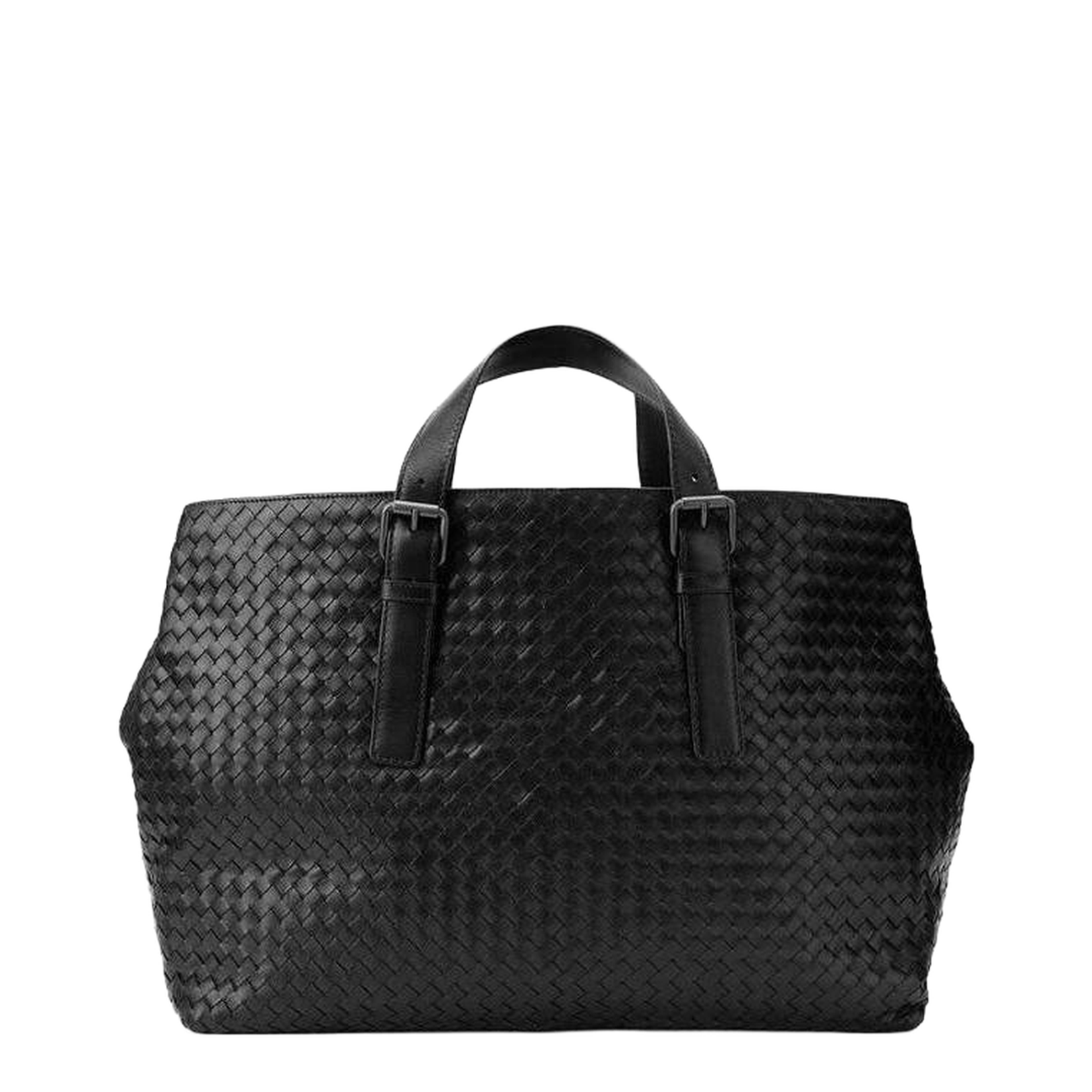 Woven Design Zipper Handbag