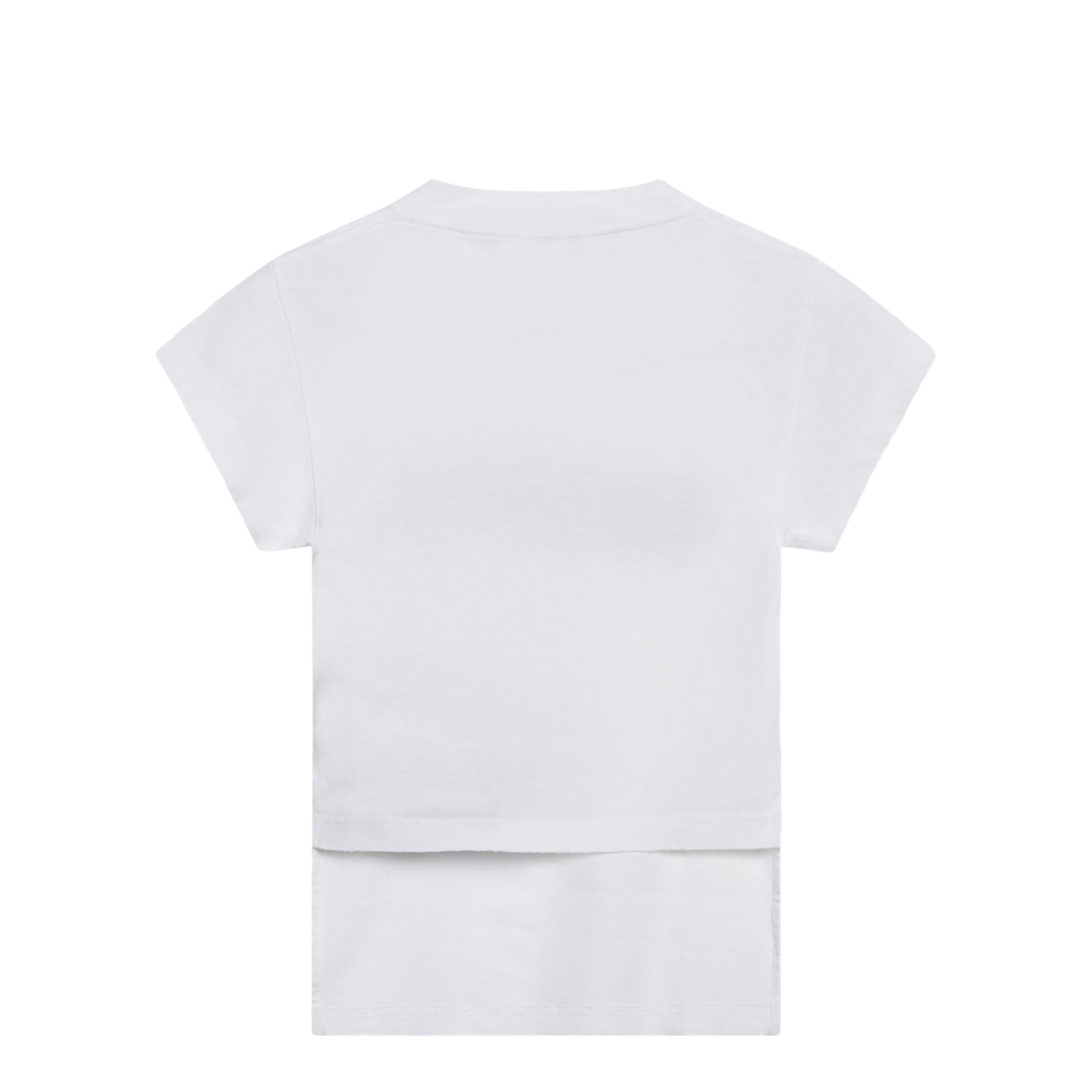 Spray Chopped Back T-Shirt White