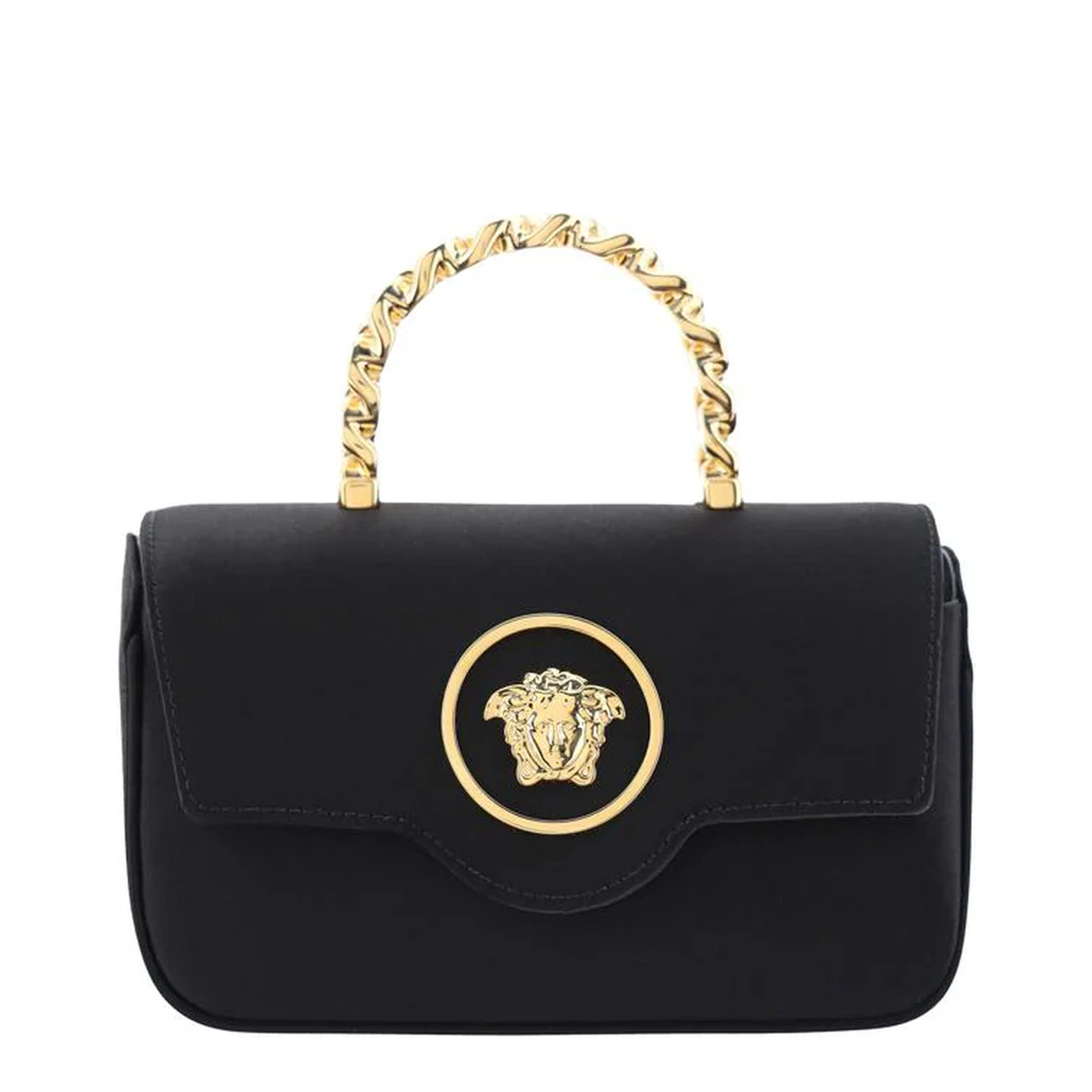 Mini ''La Medusa'' bag in black satin