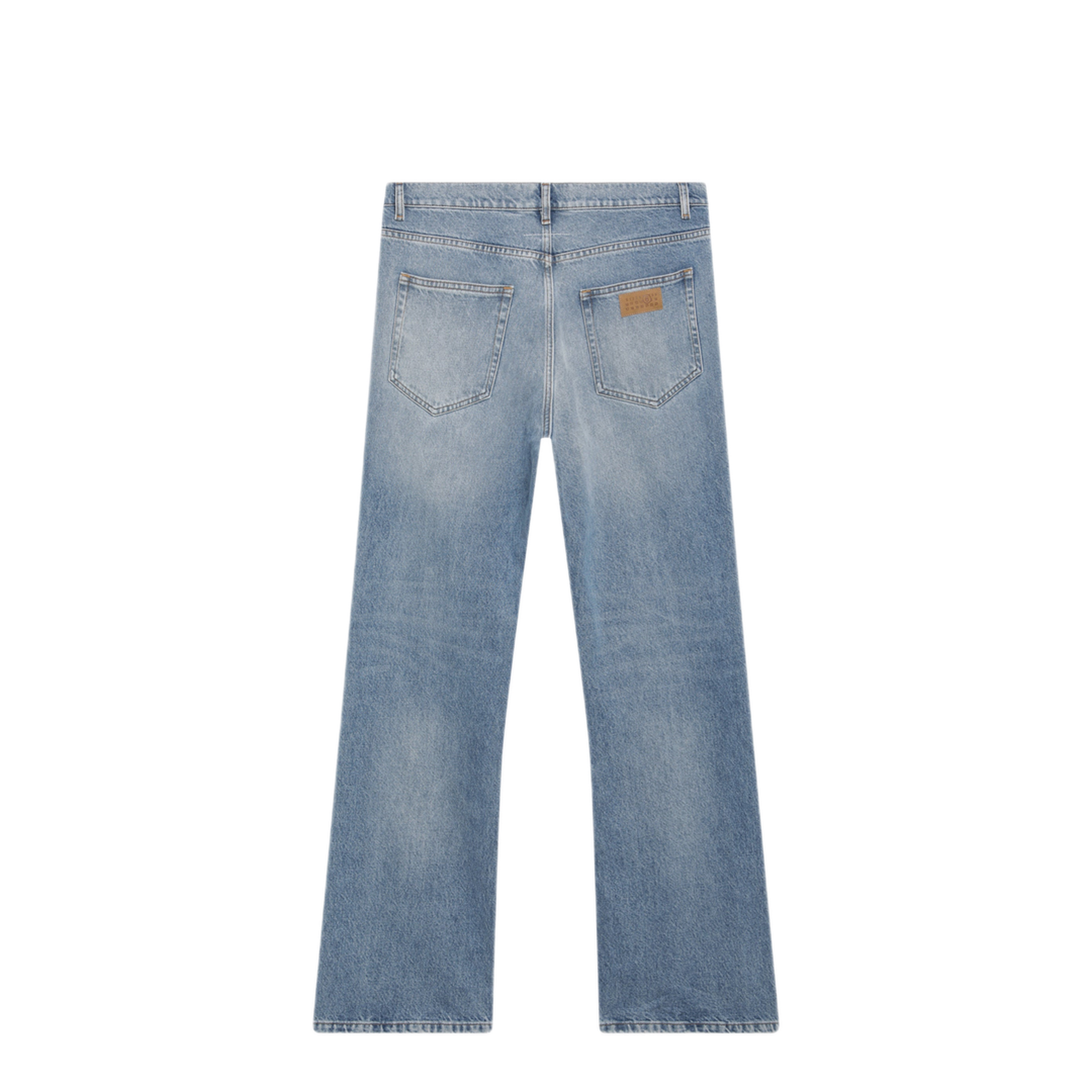 MAYFEYR - Mm6 Maison Margiela - Bootcut Jeans In Light Washed Denim, Blue - SH0LA0044M30058963