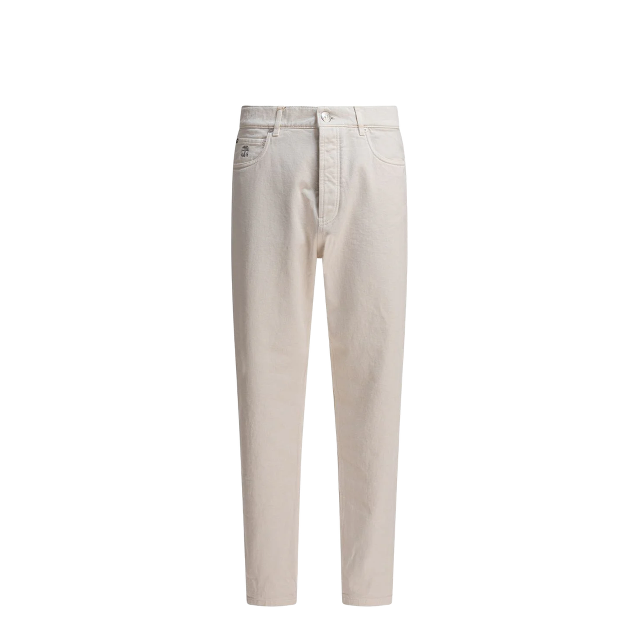 Slim Fit Pants White