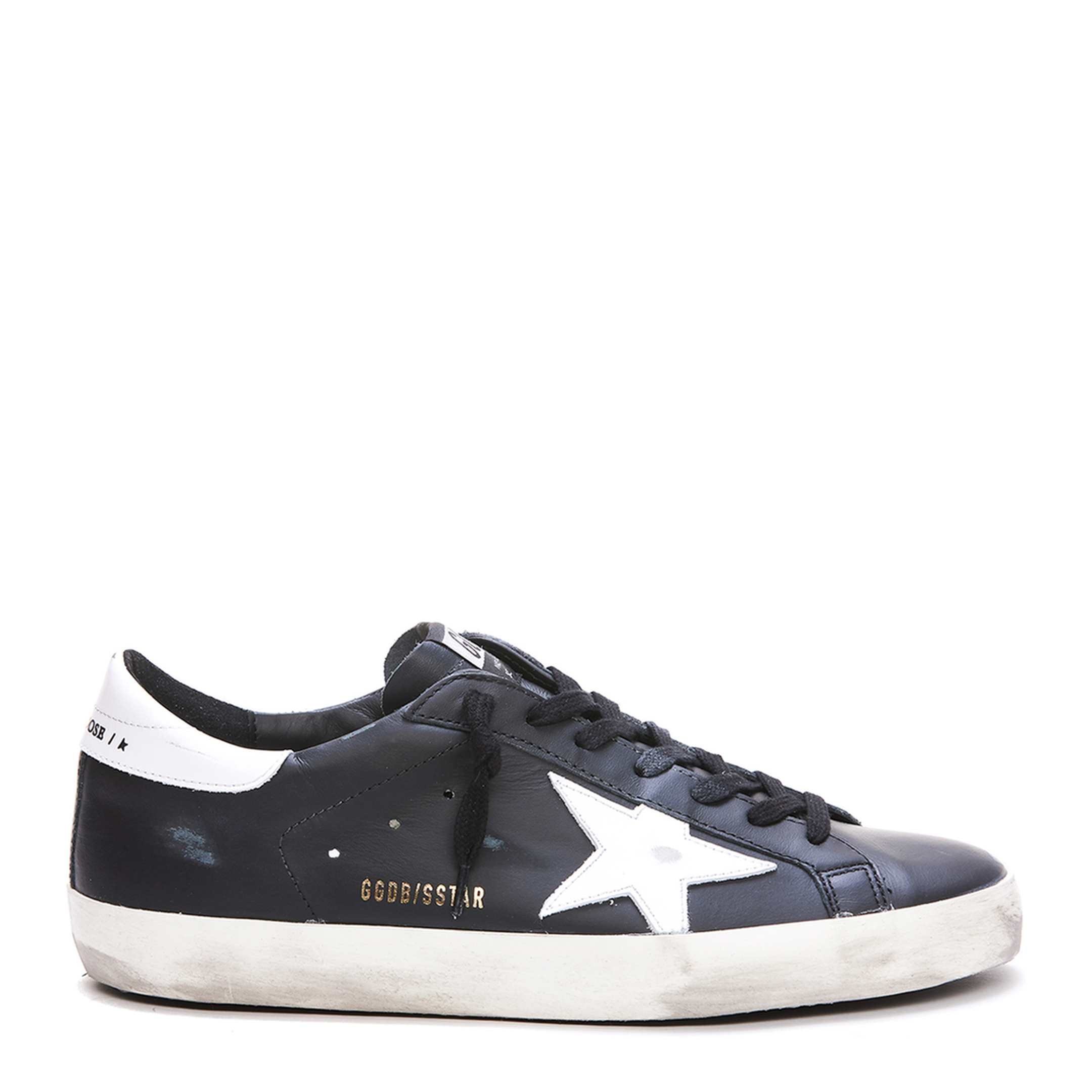 Super-Star Black White Leather