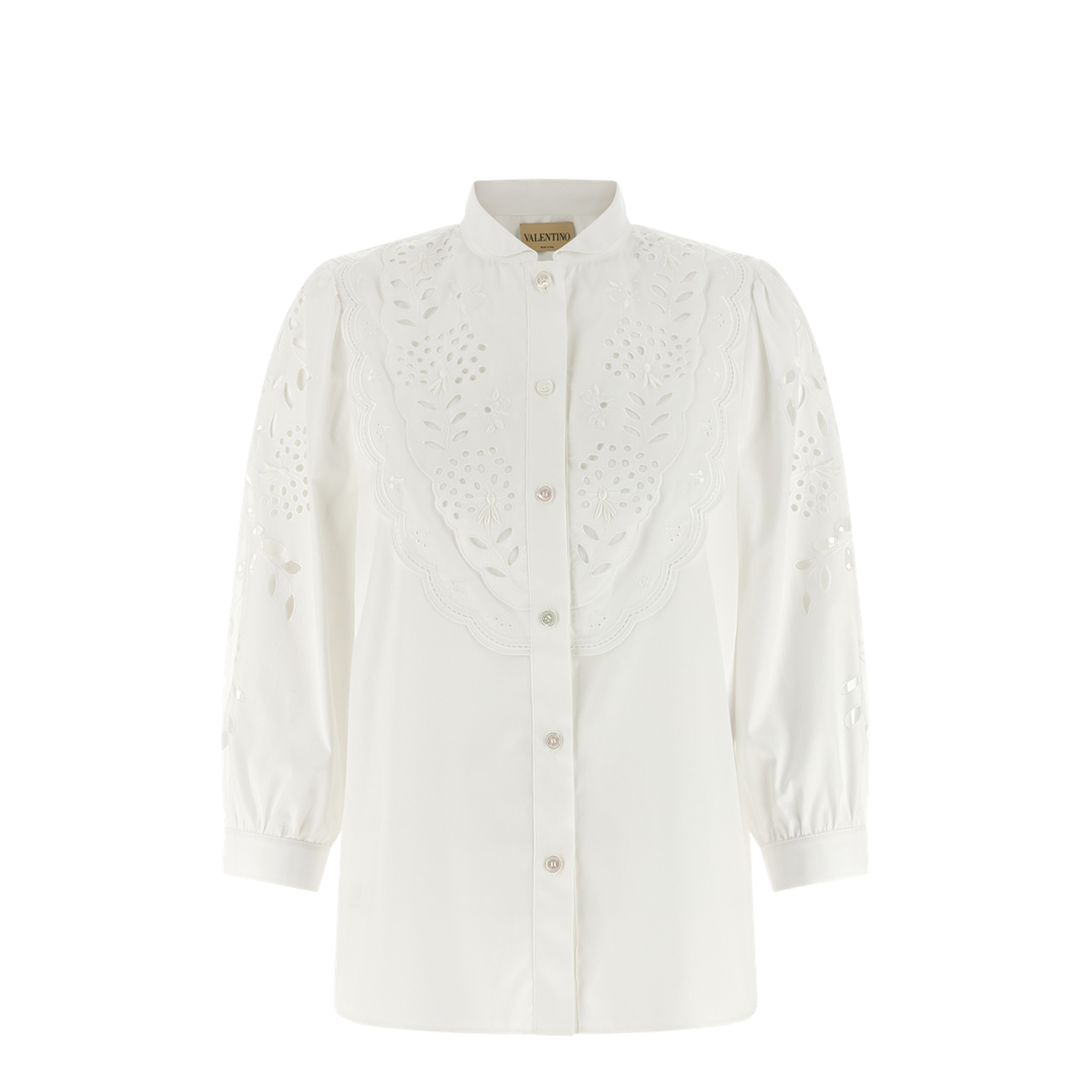 Shirt embroidered Sangallo