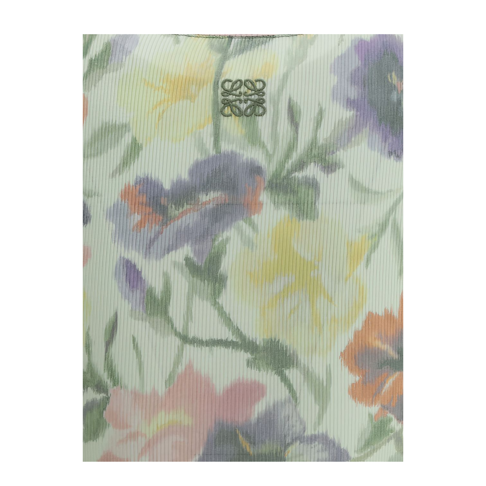 Dress in Silk and Cotton Multicolor