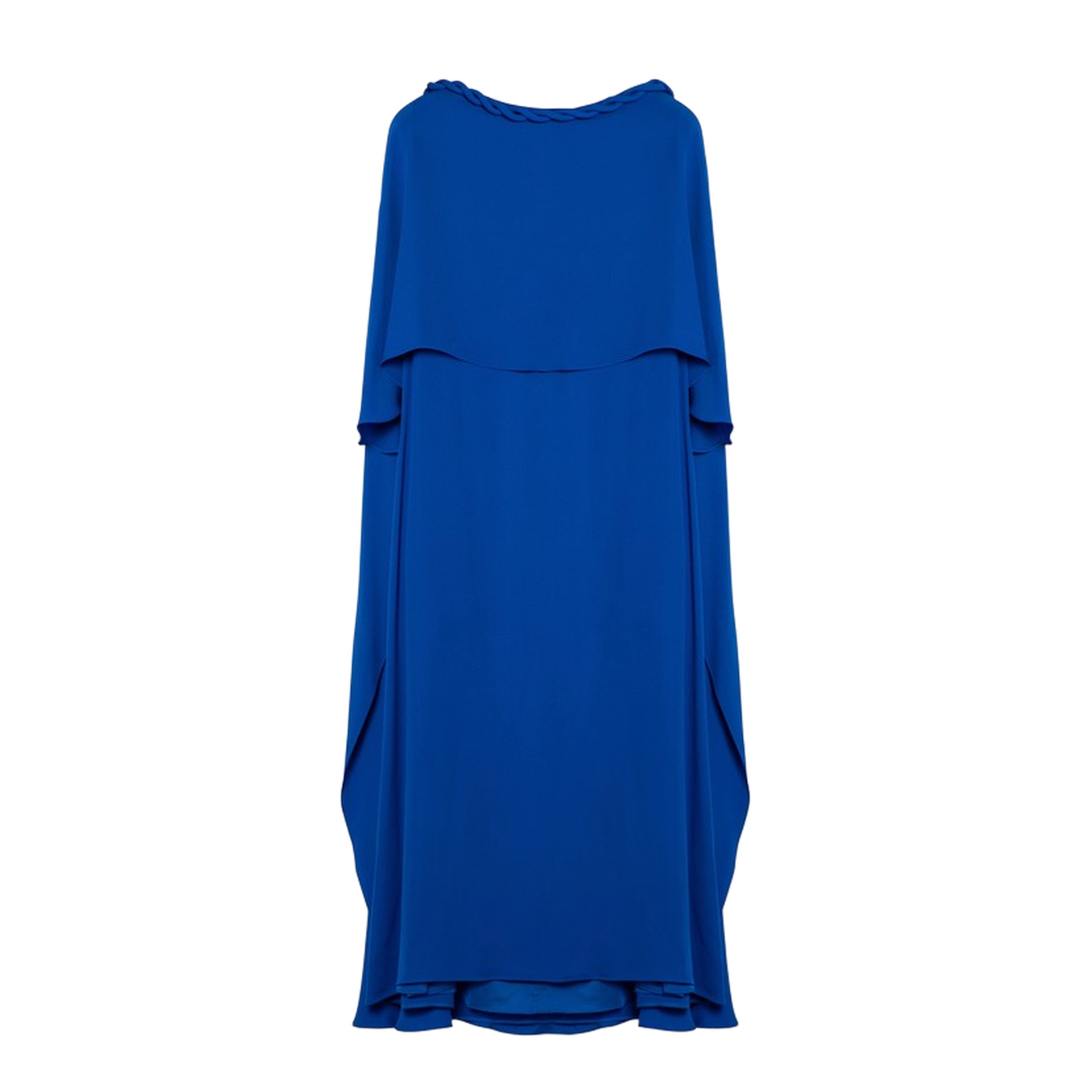 Electric Blue Silk Midi Dress