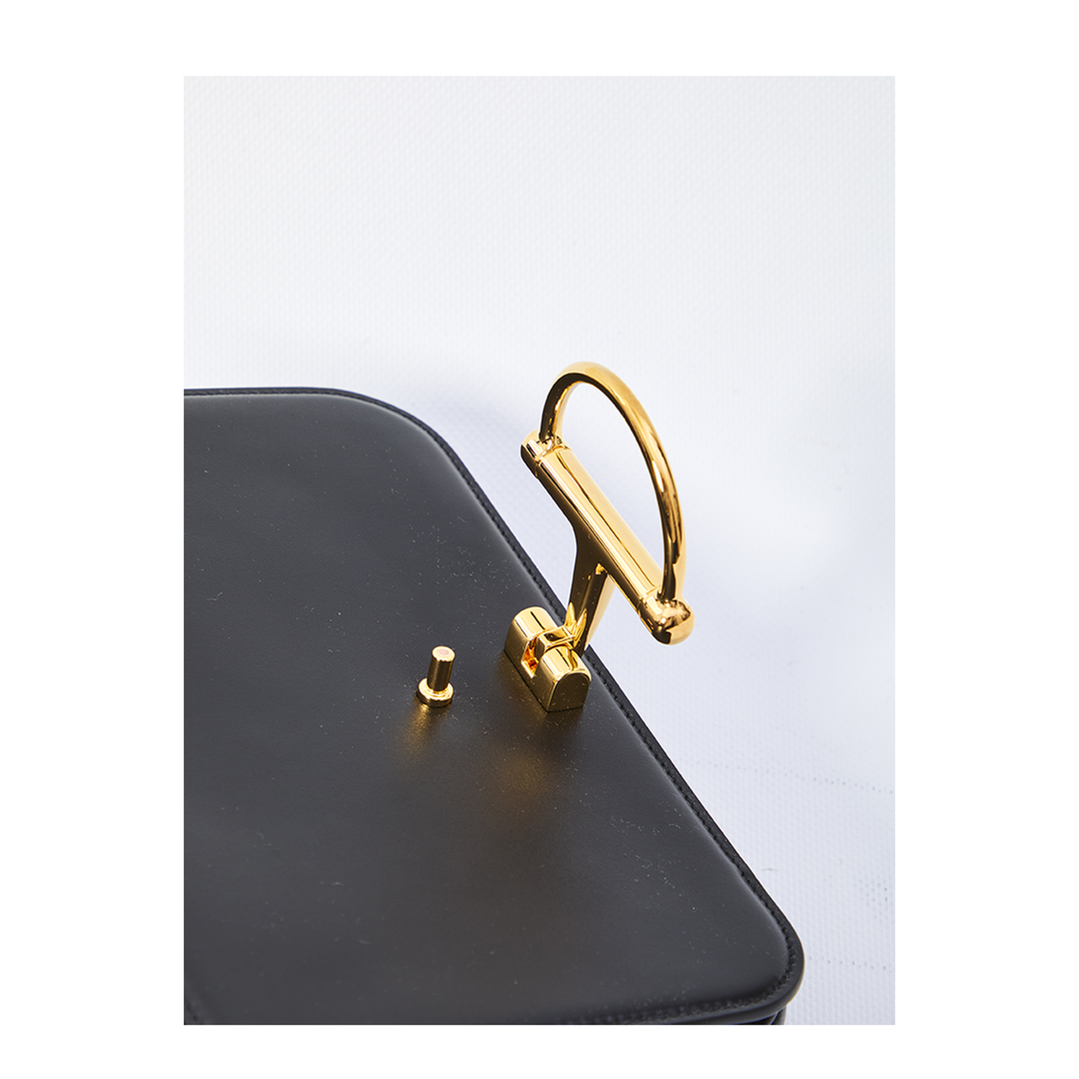 Siena Small Shoulder Bag in Black Leather