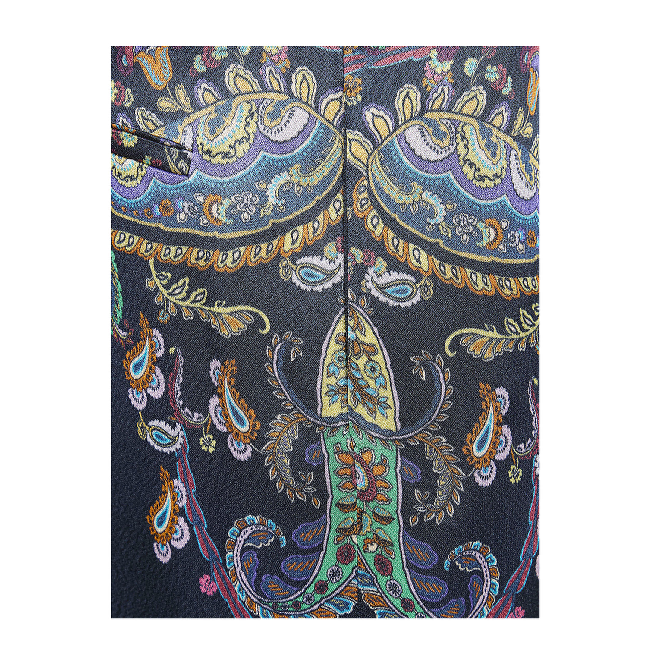 Envers Satin Fabric Wide-Leg Trousers - Multicolor