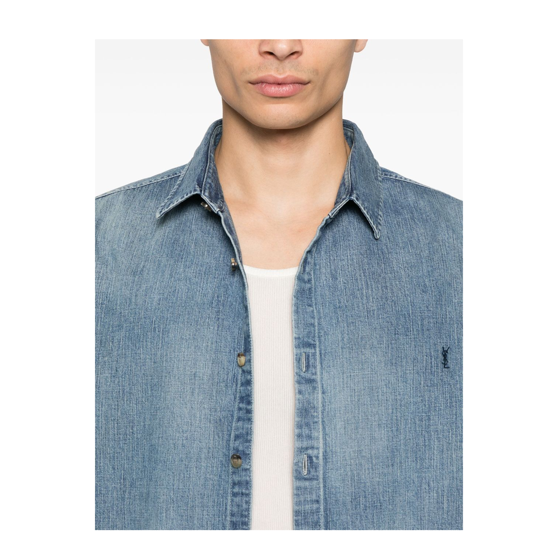 Cassandra Shirt in Day Blue Denim