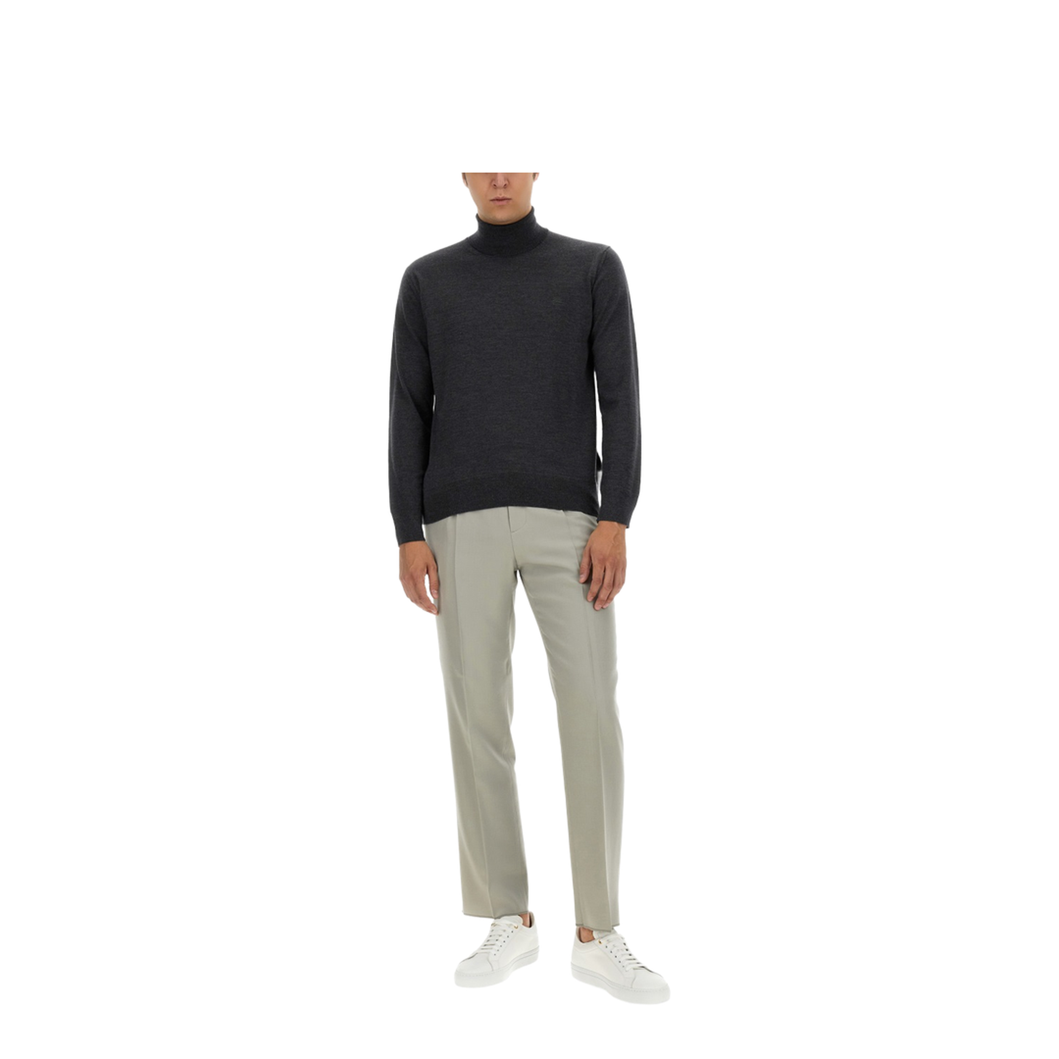 Turtleneck Embroidery Grey