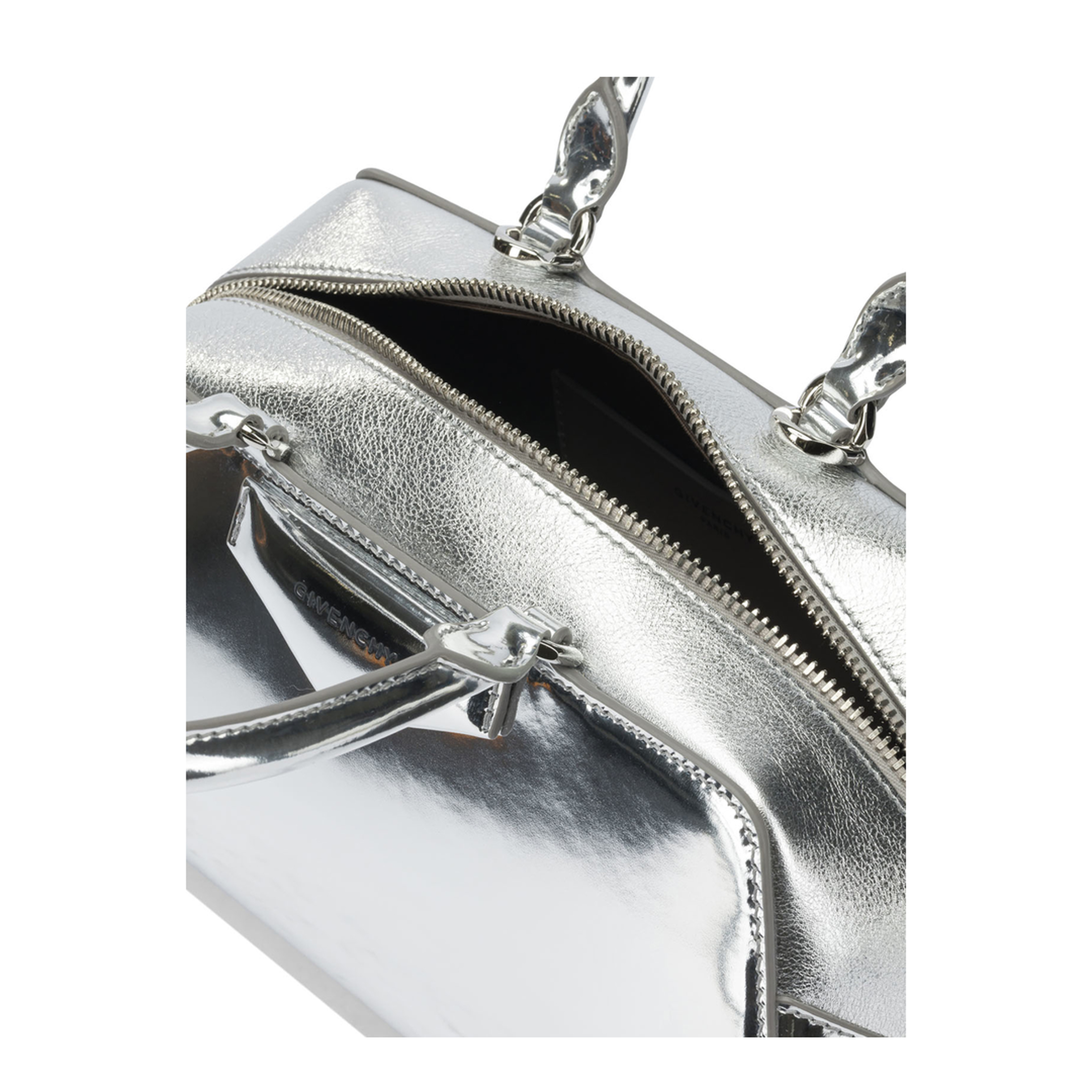 Small Antigona East-West Bag in Laminated Leather