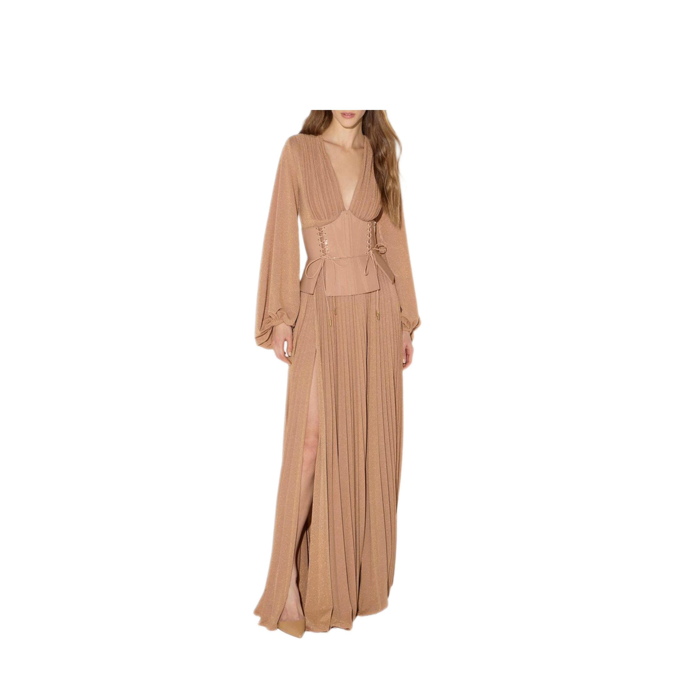 MAYFEYR - Elisabetta Franchi - Brown Dress - ABR1566E2EV8