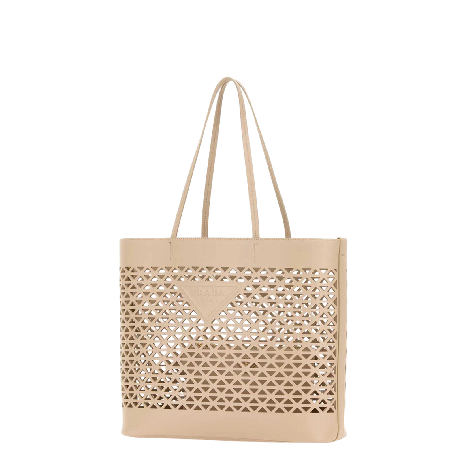 Sand Leather Shopping Bag