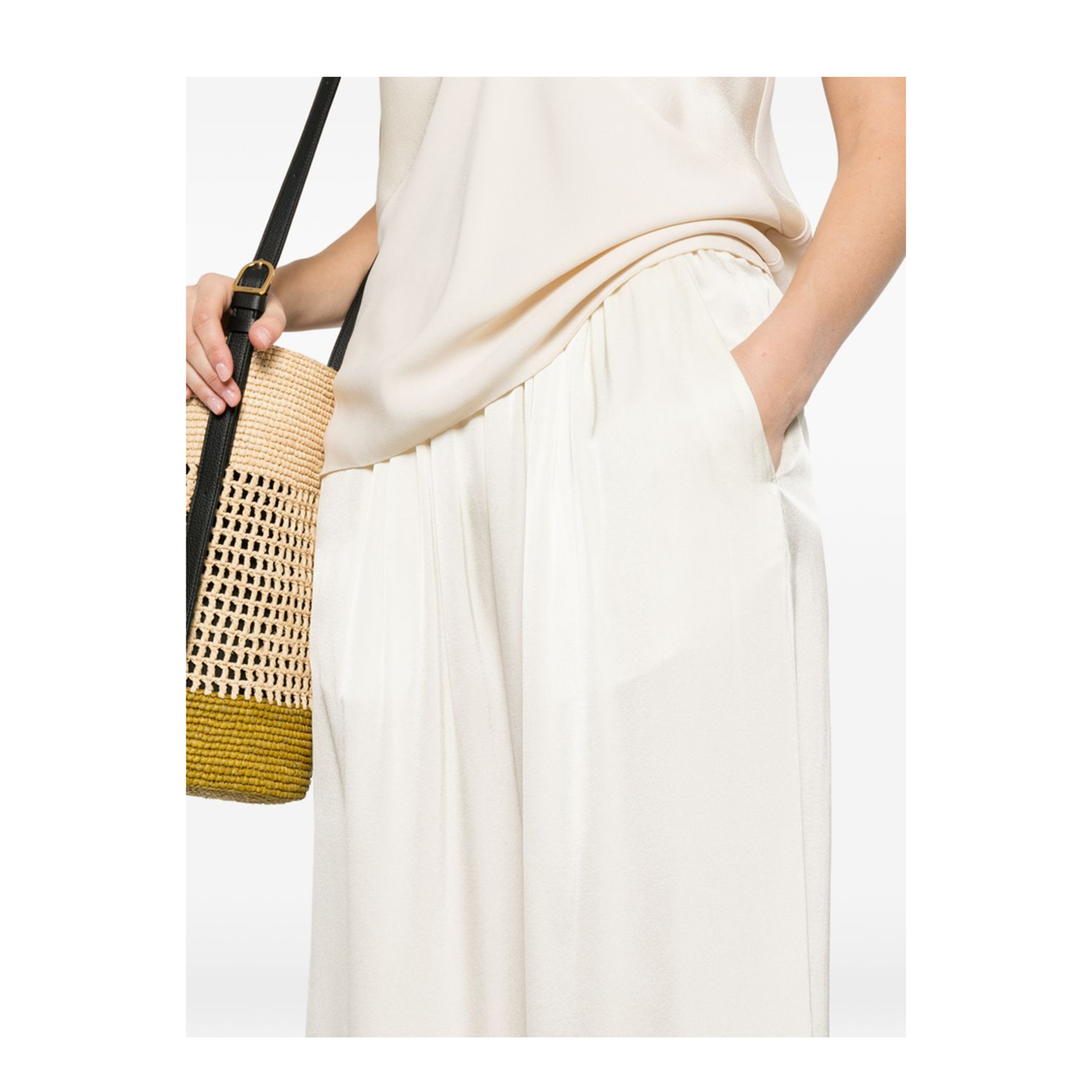 MAYFEYR - Forte Forte - Trousers White - 14582MYPANTSYOGURT