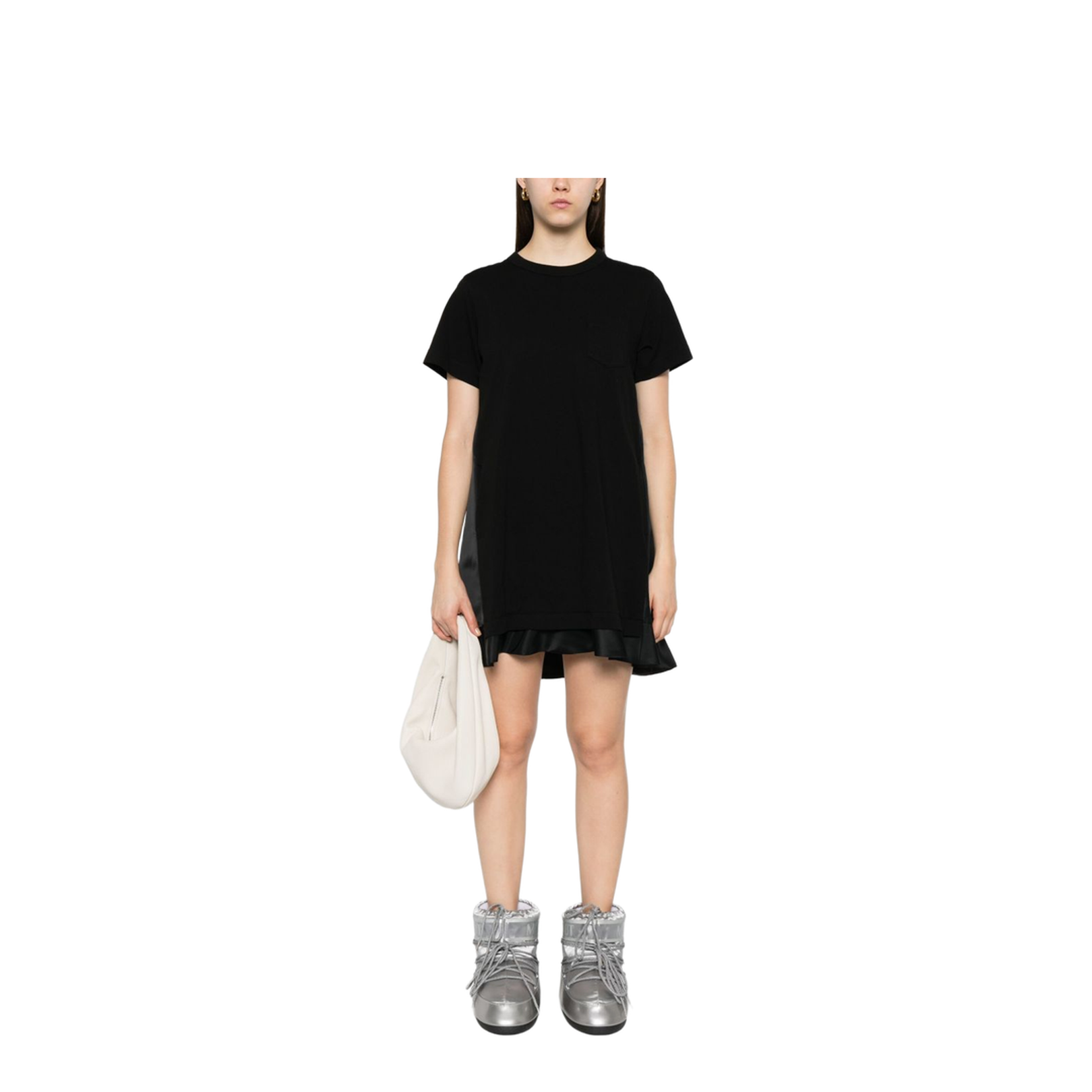 Cotton and Nylon Mini Dress