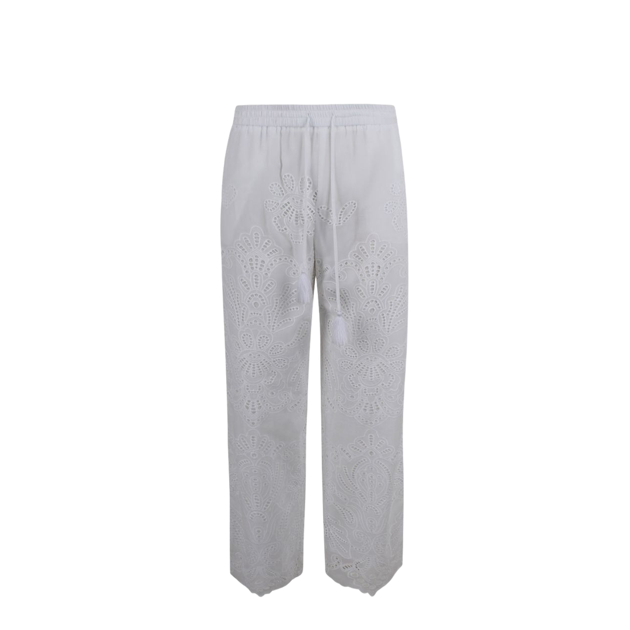 MAYFEYR - Ermanno Firenze - Trousers White - D48EP050EN0MF010
