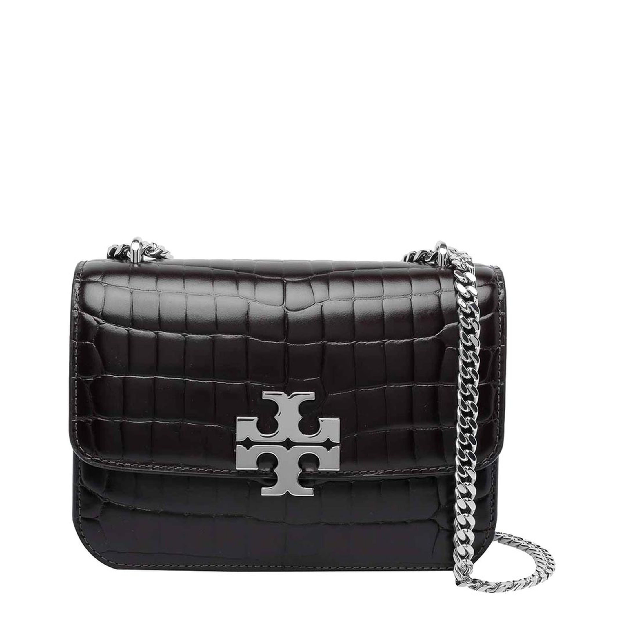 Eleanor Small Croc-Embossed Convertible Shoulder Bag - Albarossa
