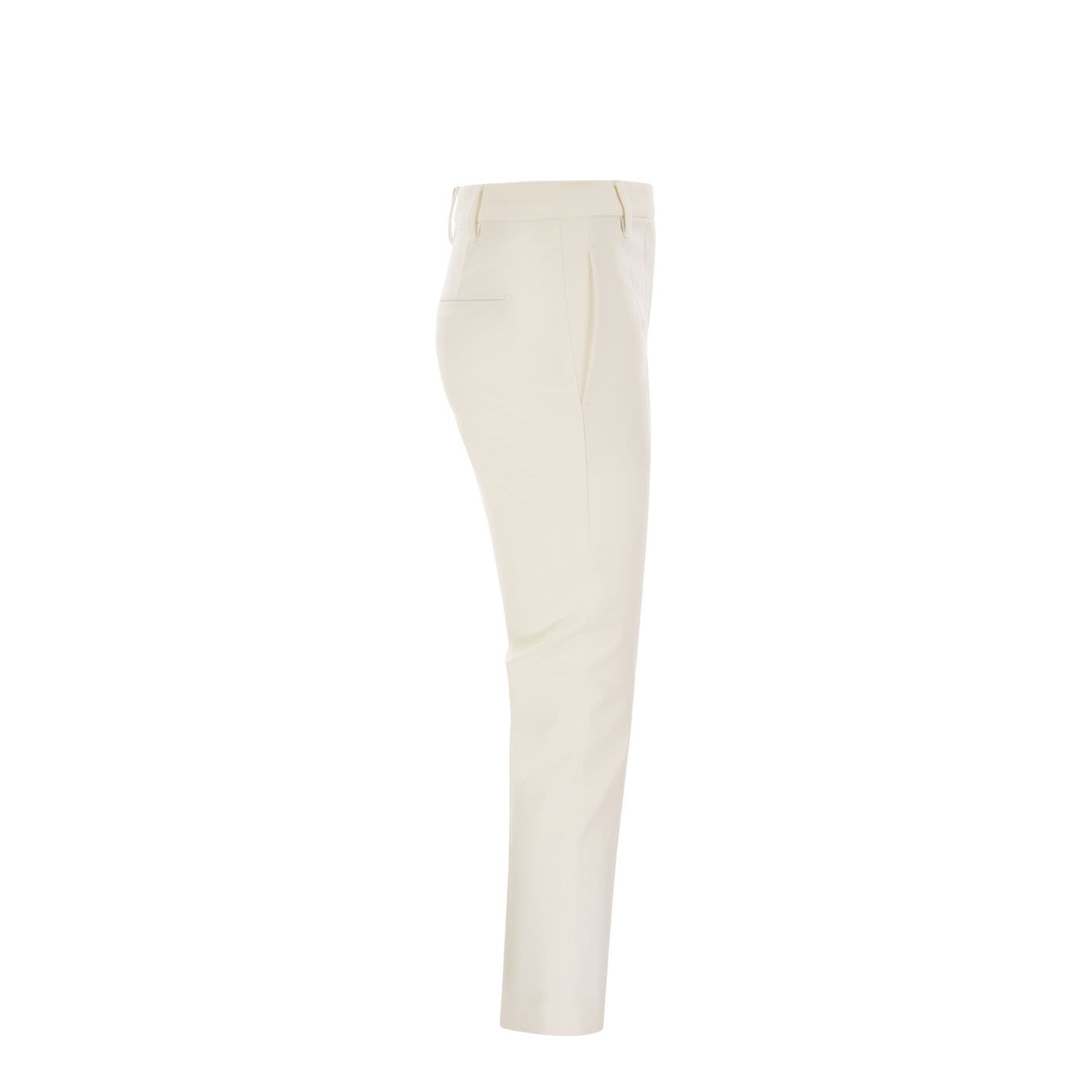 Cigarette Trousers Stretch Cotton