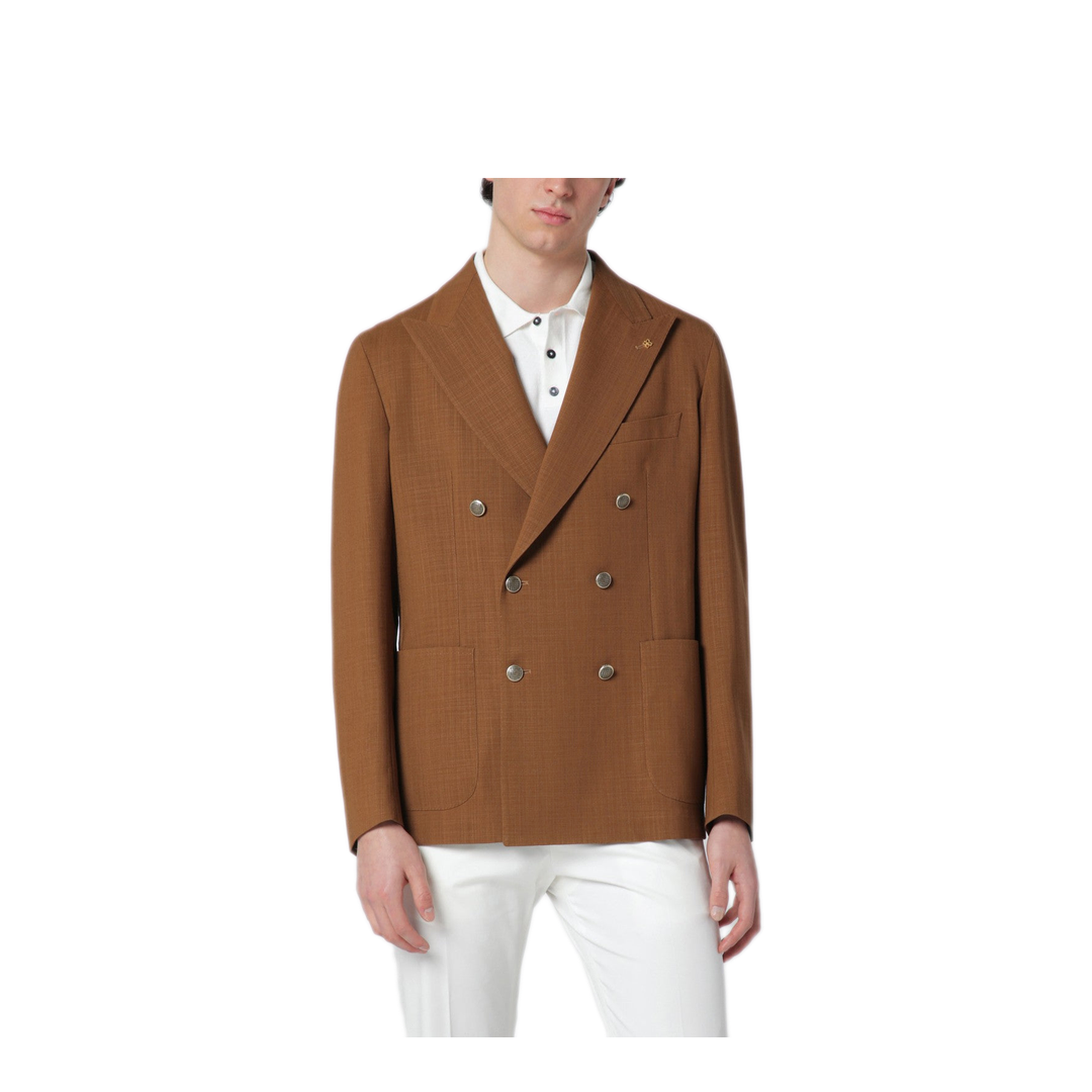 MAYFEYR - Tagliatore - Caramel Double Breasted Wool Jacket - 1SMC20K150185F1079