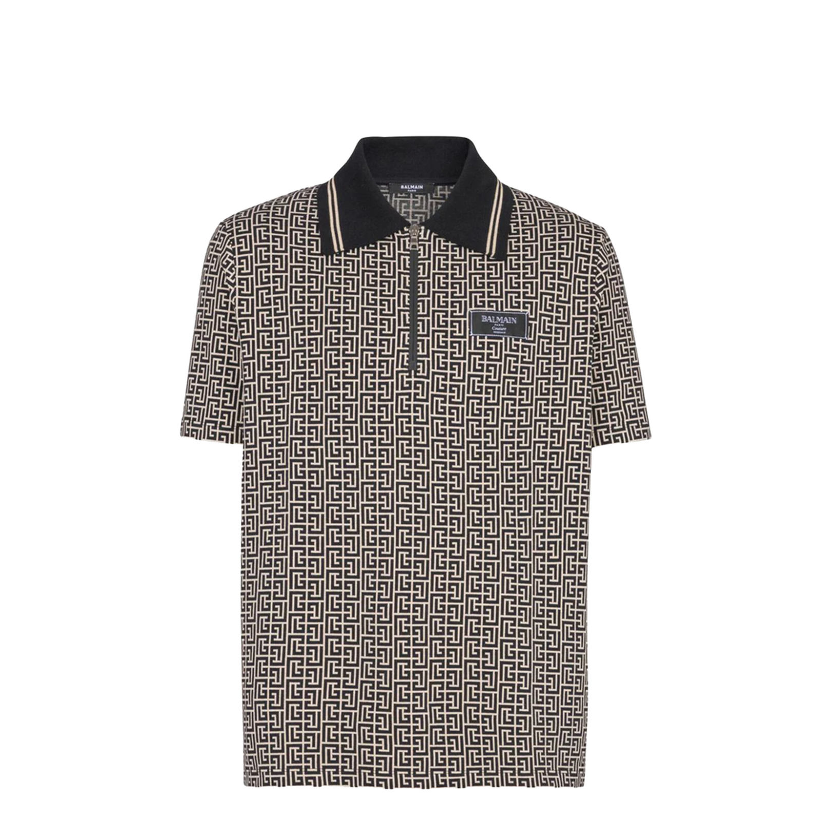 Labyrinth Polo Shirt With Jacquard Effect