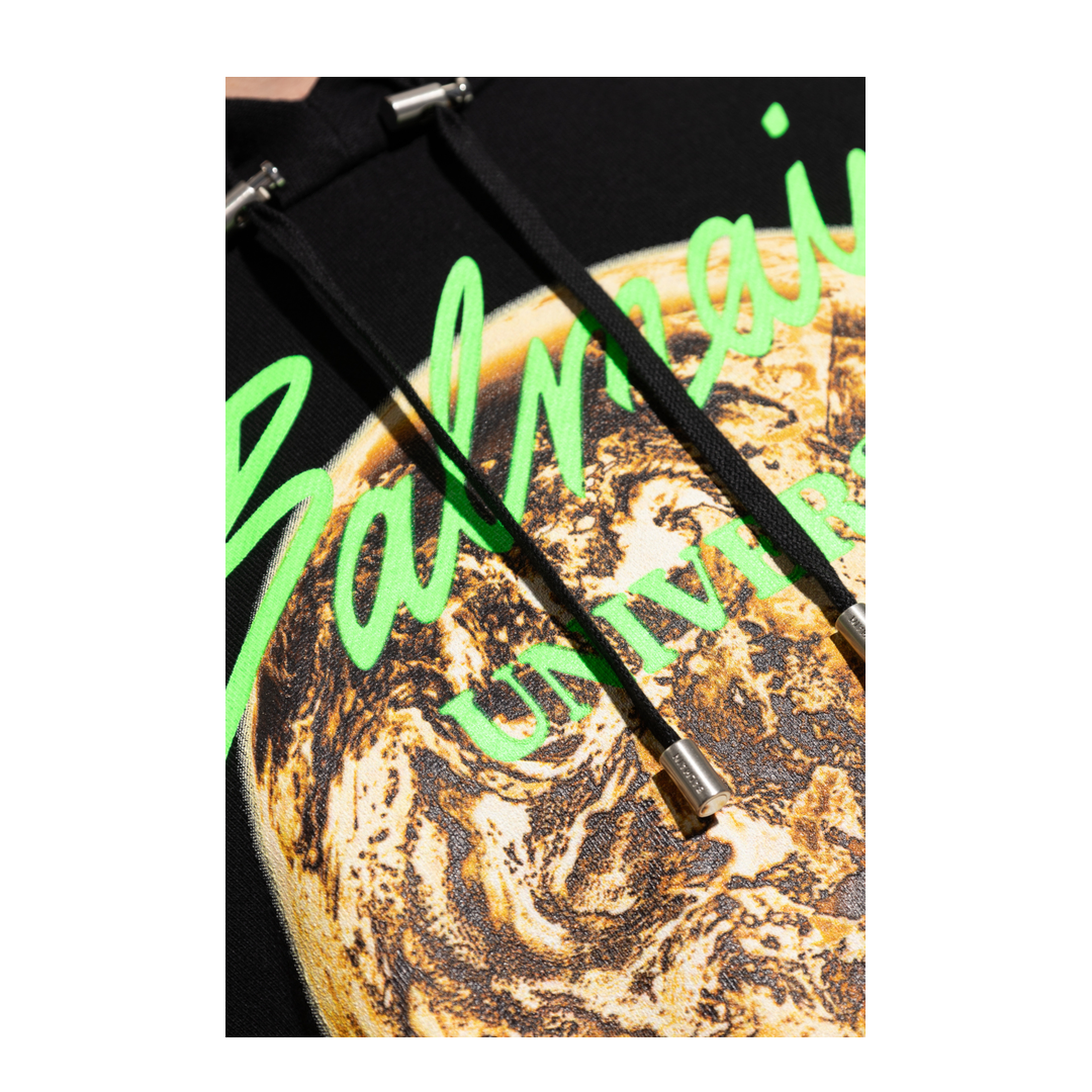 Printed Universe Hoodie Black