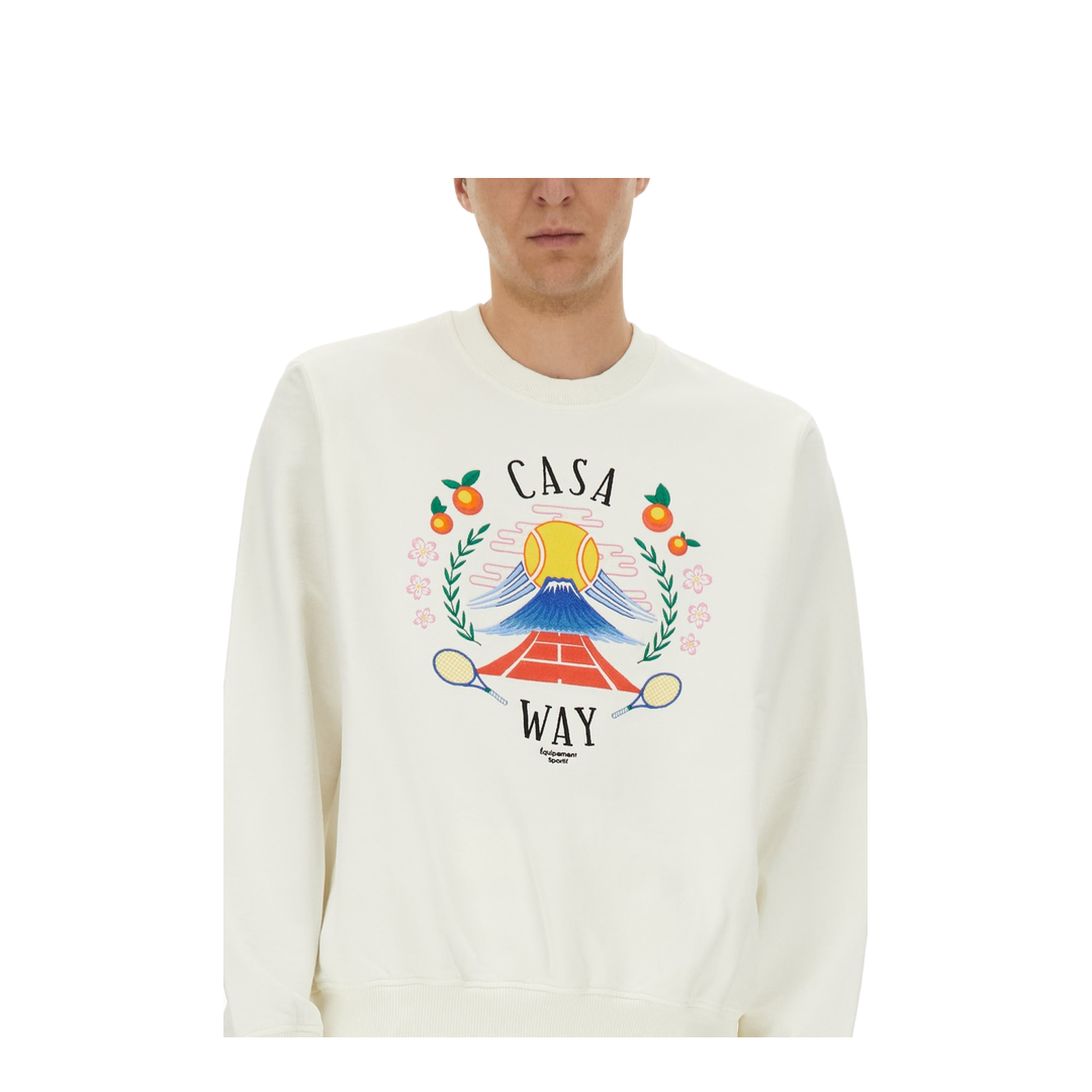 Sweatshirt with Home Way Mountain Embroidery