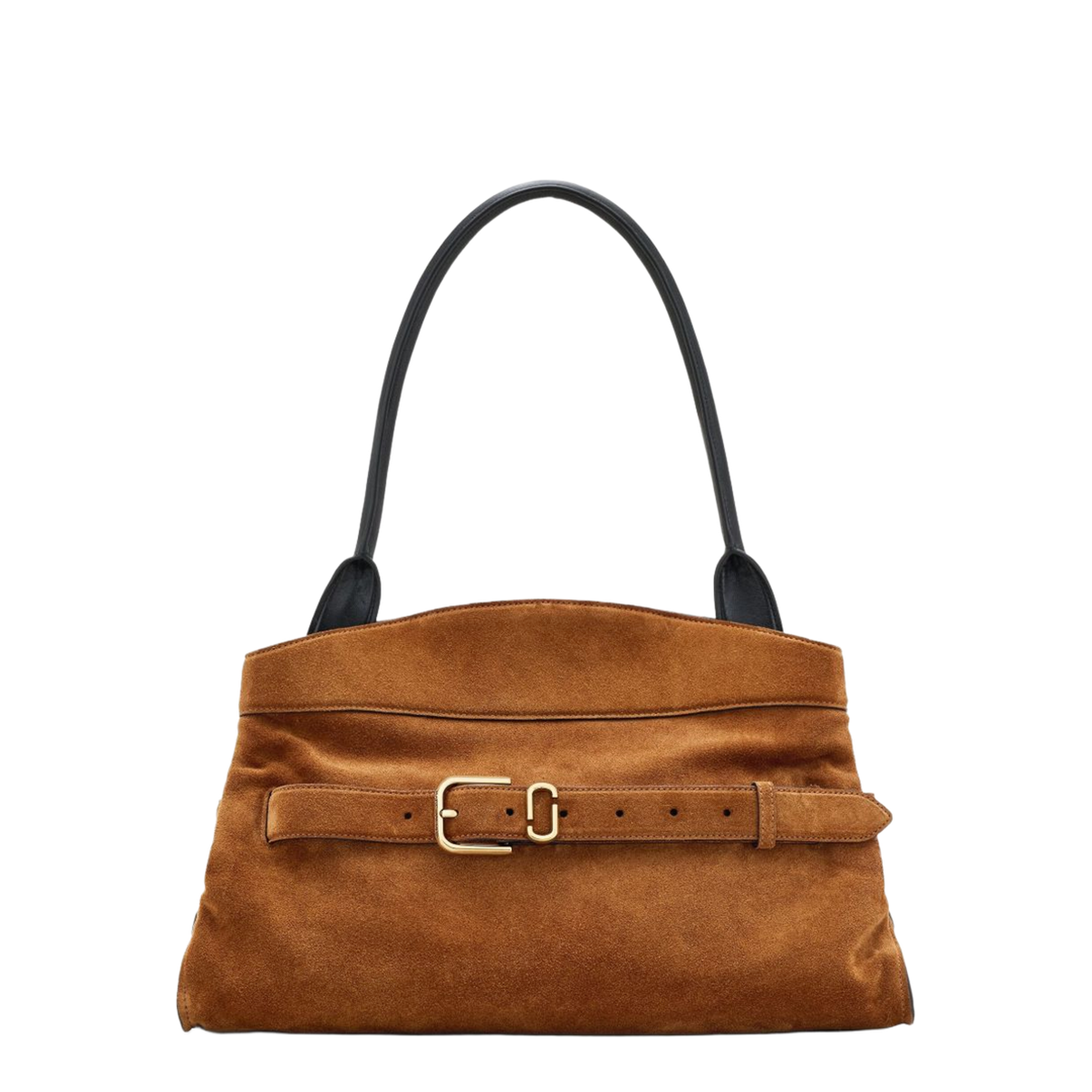 Dakota Large Suede Satchel - Copper