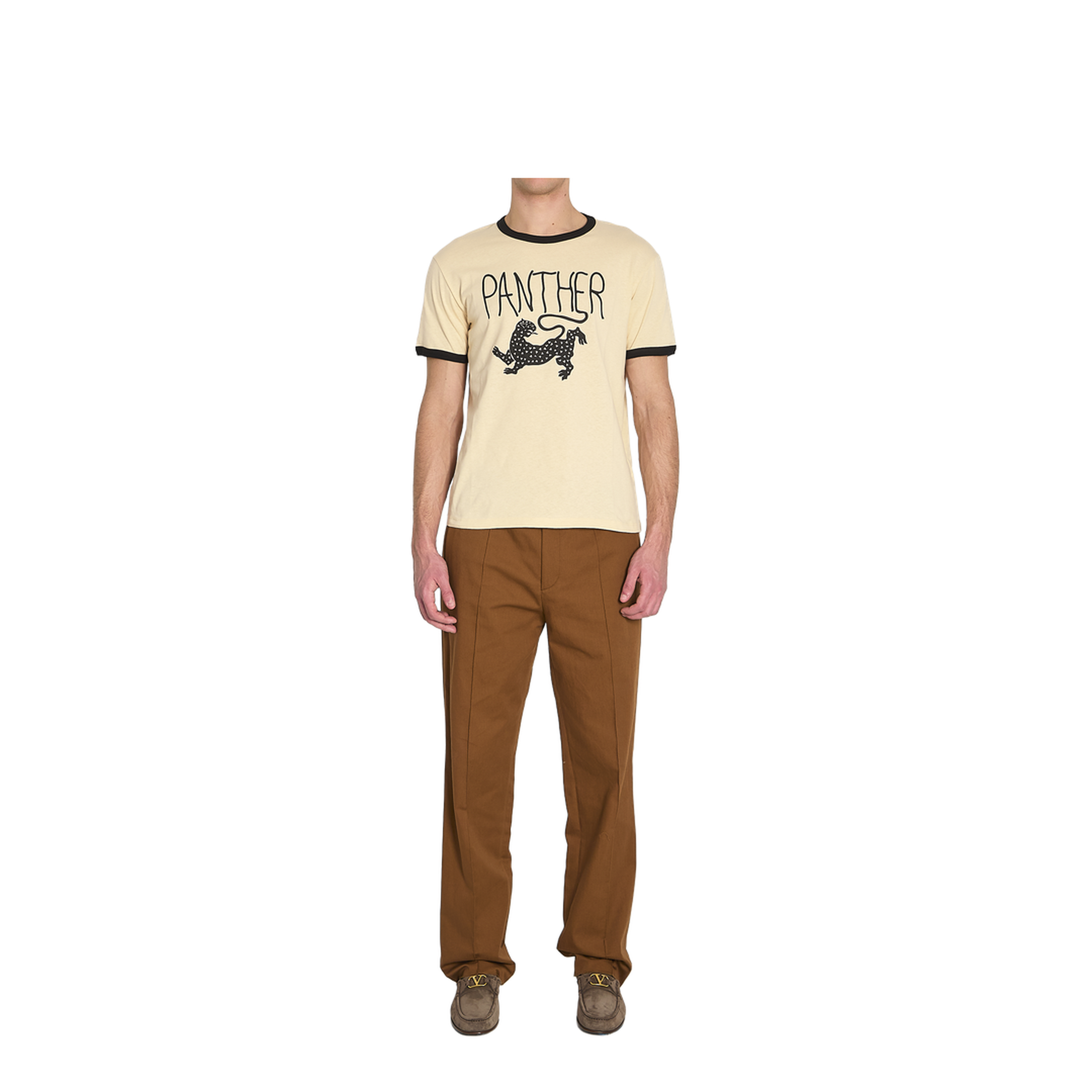 Beige Cotton T-Shirt