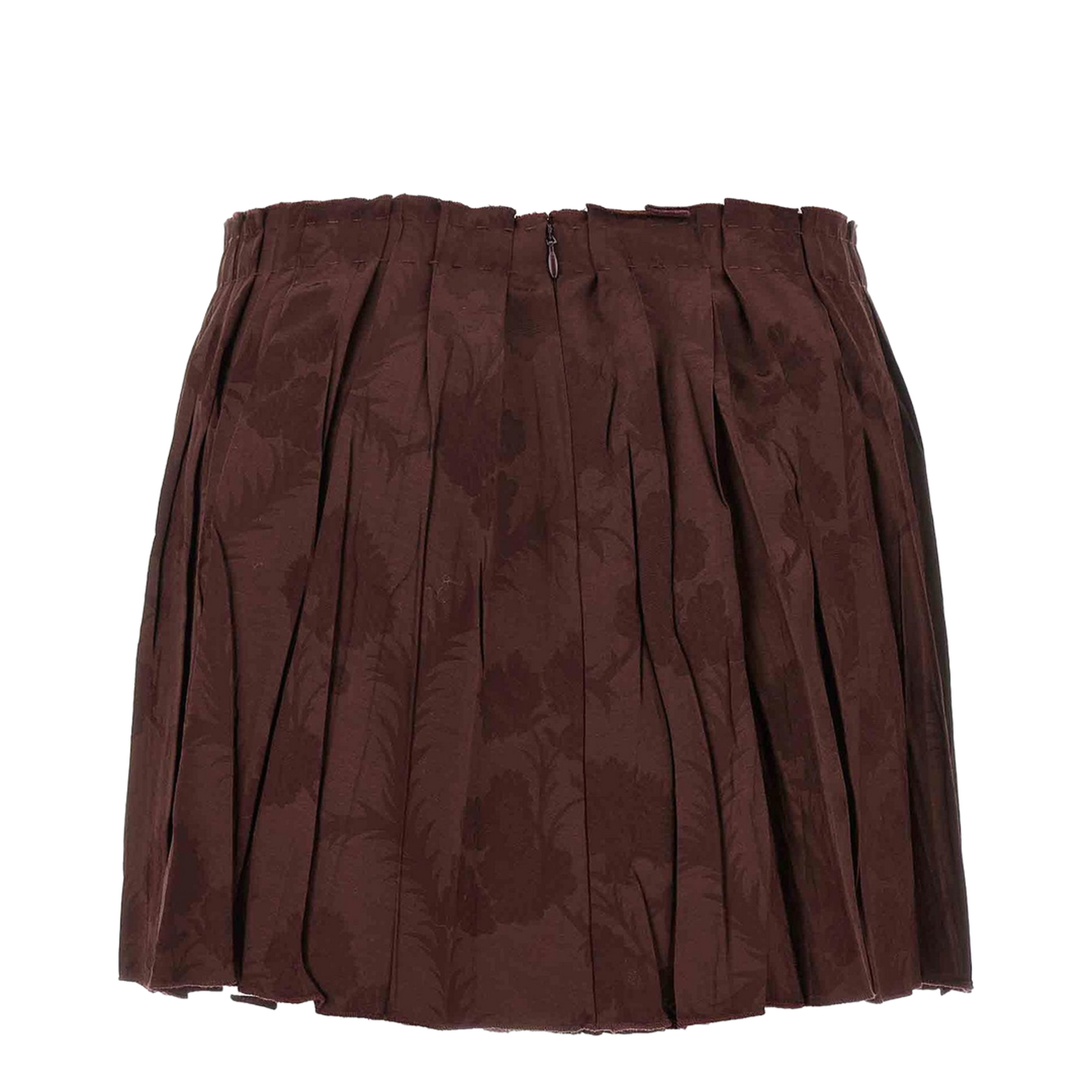 Jacquard Floral Patterned Skirt