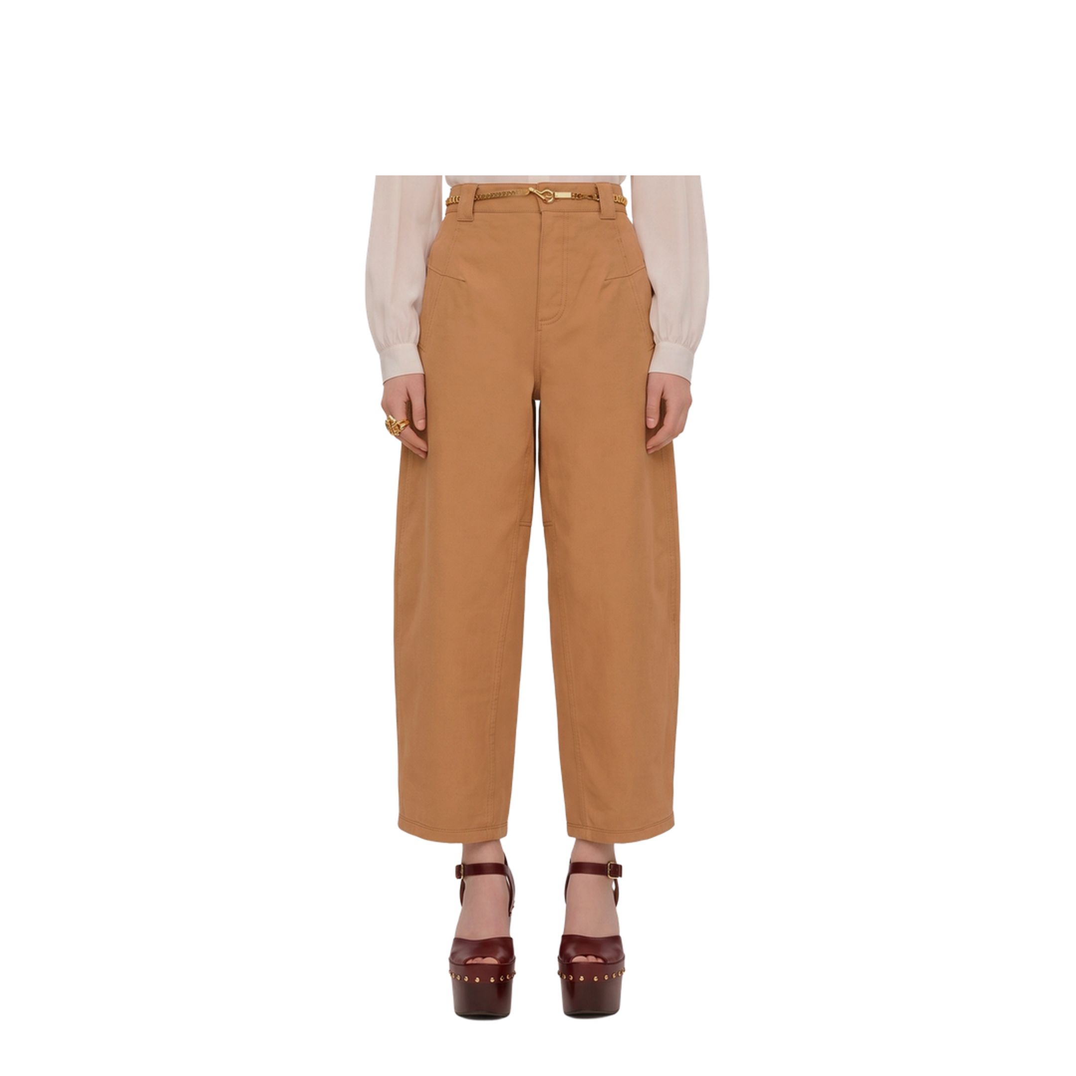 MAYFEYR - Chloè - Barrel-Leg Pants In Cotton Canvas - CH26APA19041266