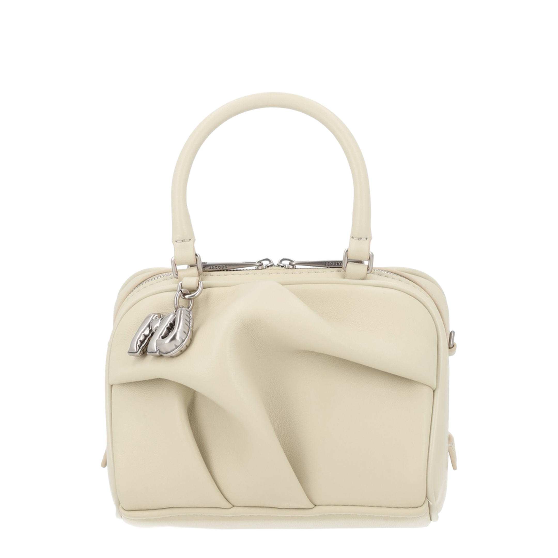 The Wave Mini Lamb Leather Bag - Bone