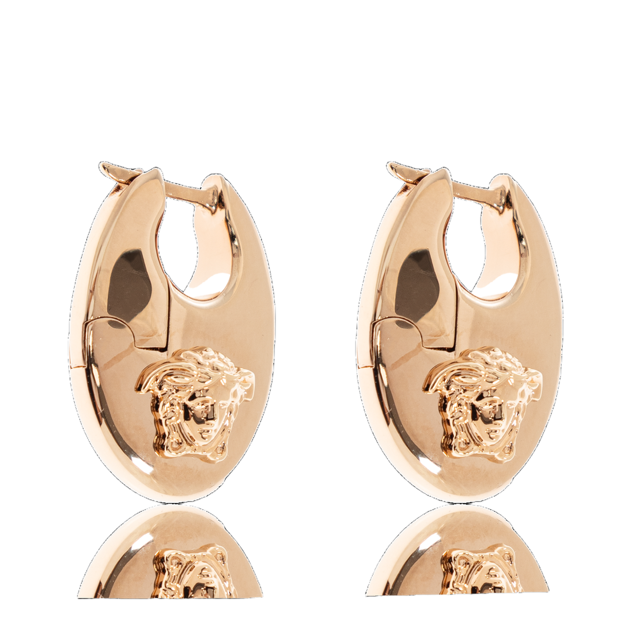 Gold Metal Hoop Earrings