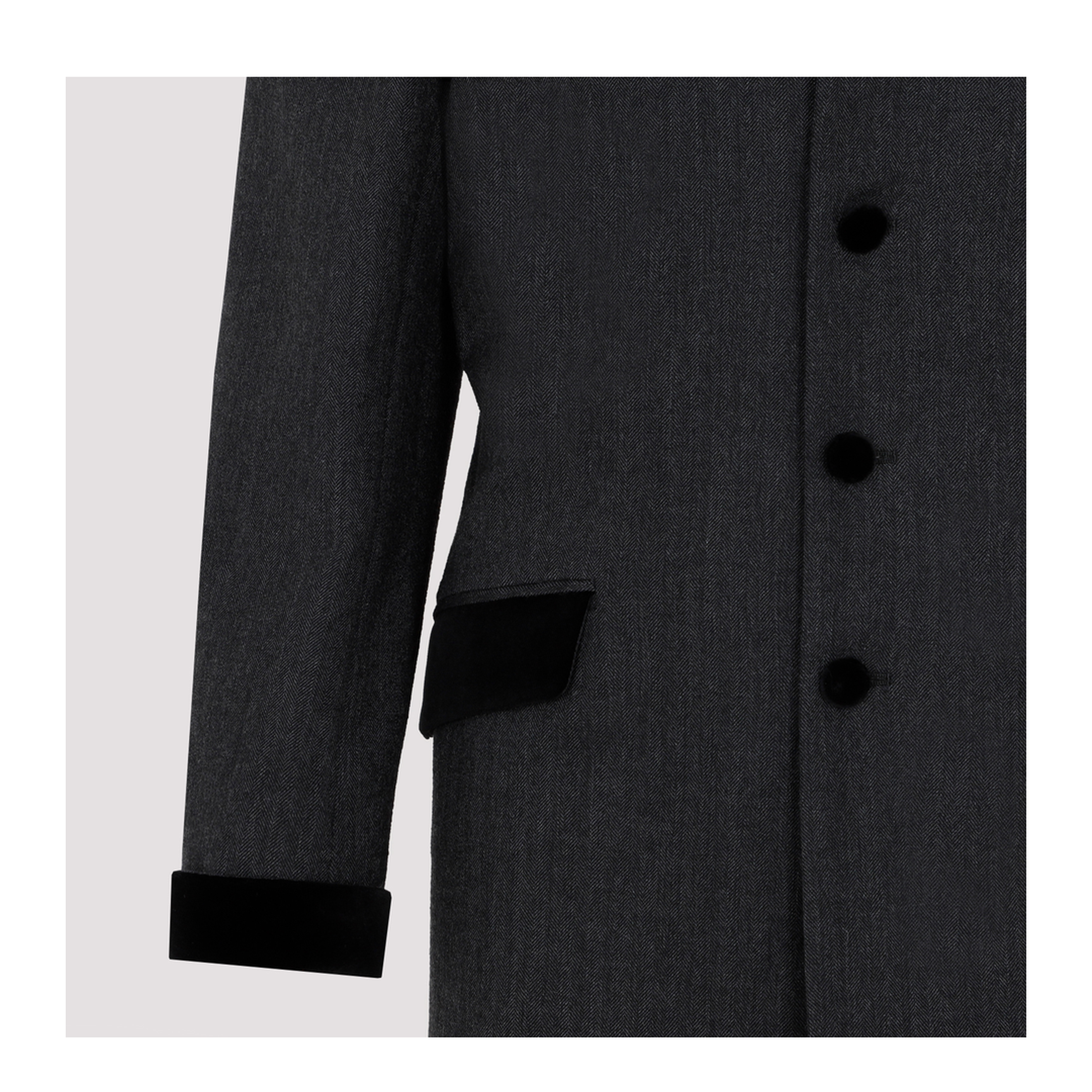 MAYFEYR - Maison Margiela - Charcoal Gray Wool Long Jacket - S67BN0038S53234855M