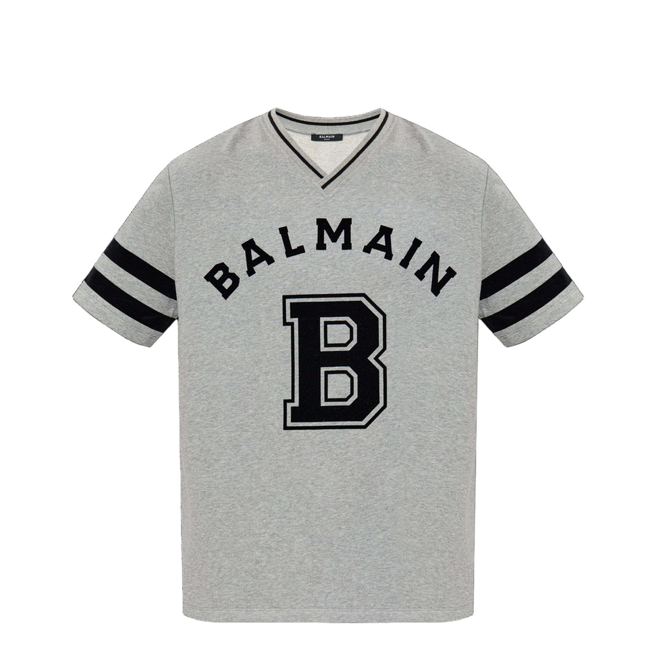 Sport V-neck T-shirt Grey
