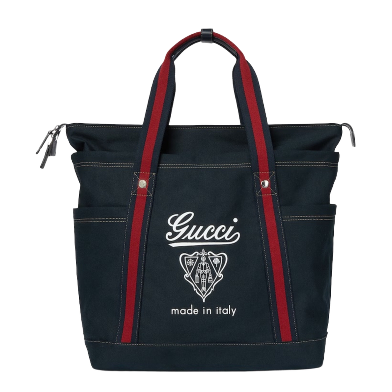 Printed Canvas Large Tote Bag