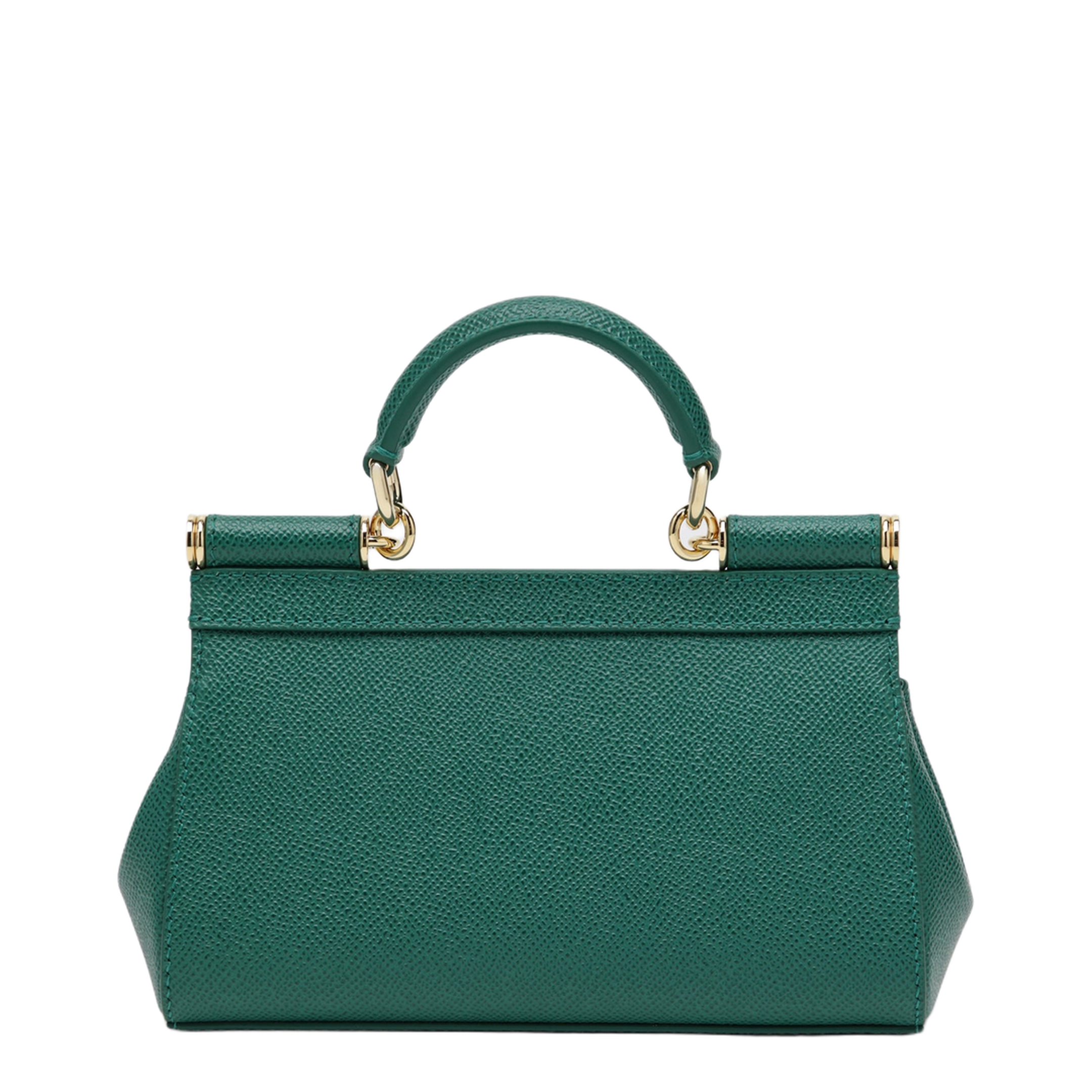 MAYFEYR - Dolce & Gabbana - Small Sicily Top-Handle Bag In Emerald Green - BB7116B100187174